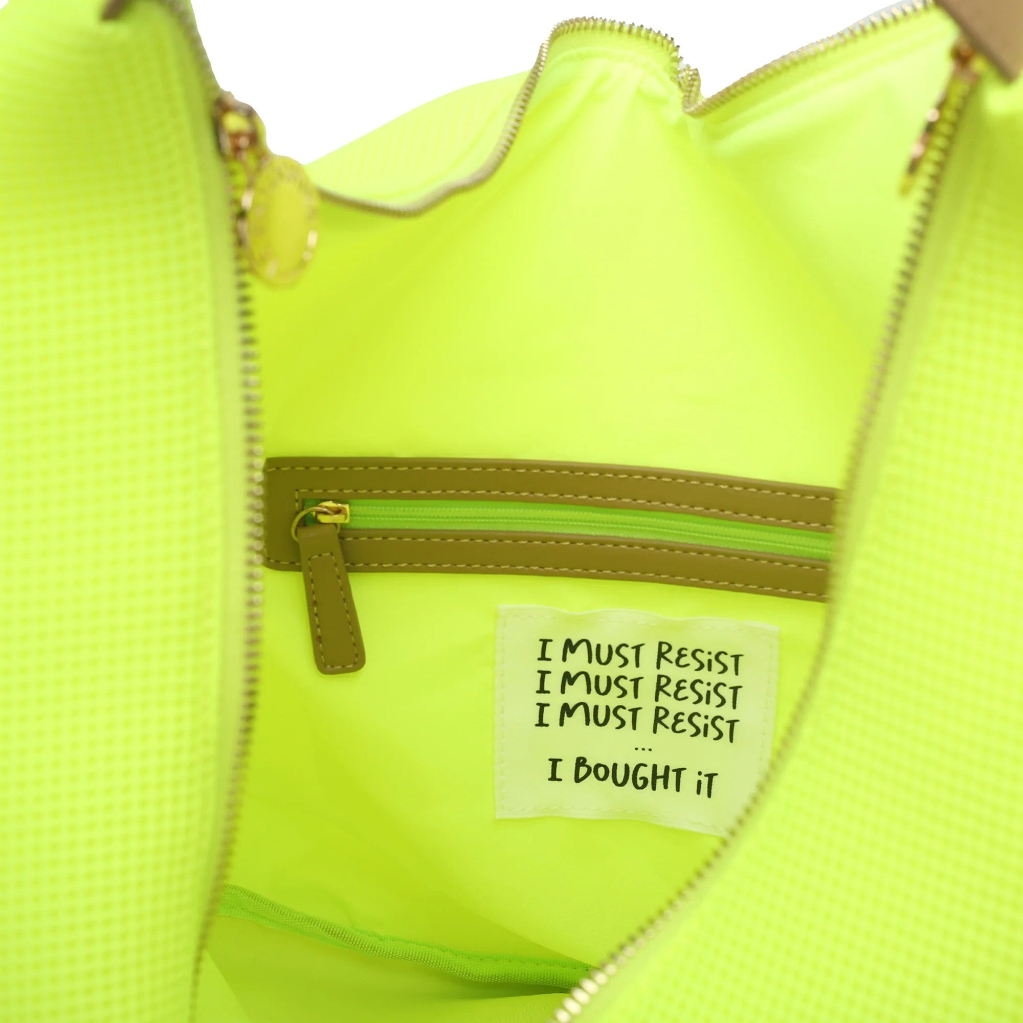 Le Pandorine borsa a spalla in tessuto "Susanna" Giallo PS2618B17.LIME