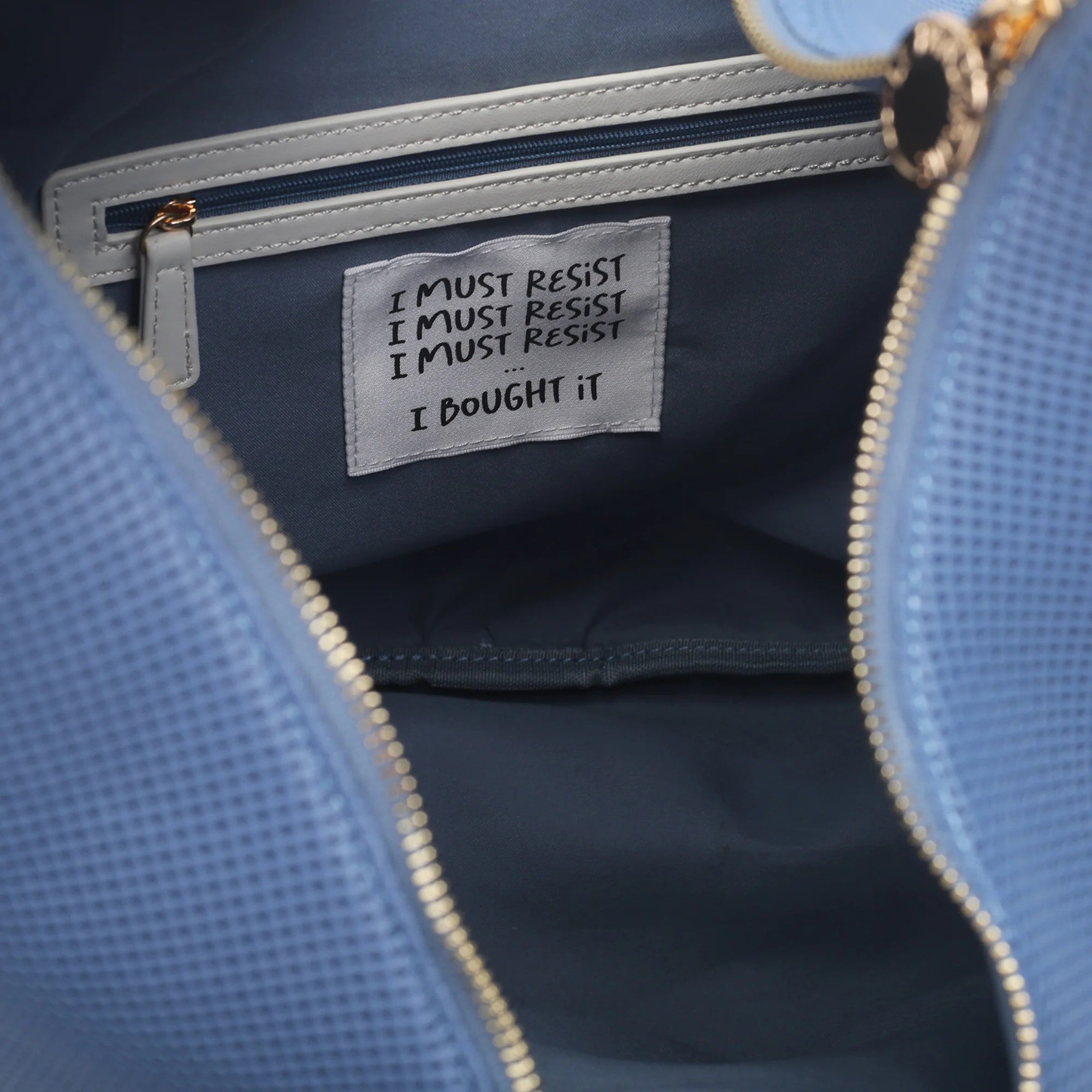 Le Pandorine borsa a spalla in tessuto "Susanna" Azzurro PS2618B17.AVIO