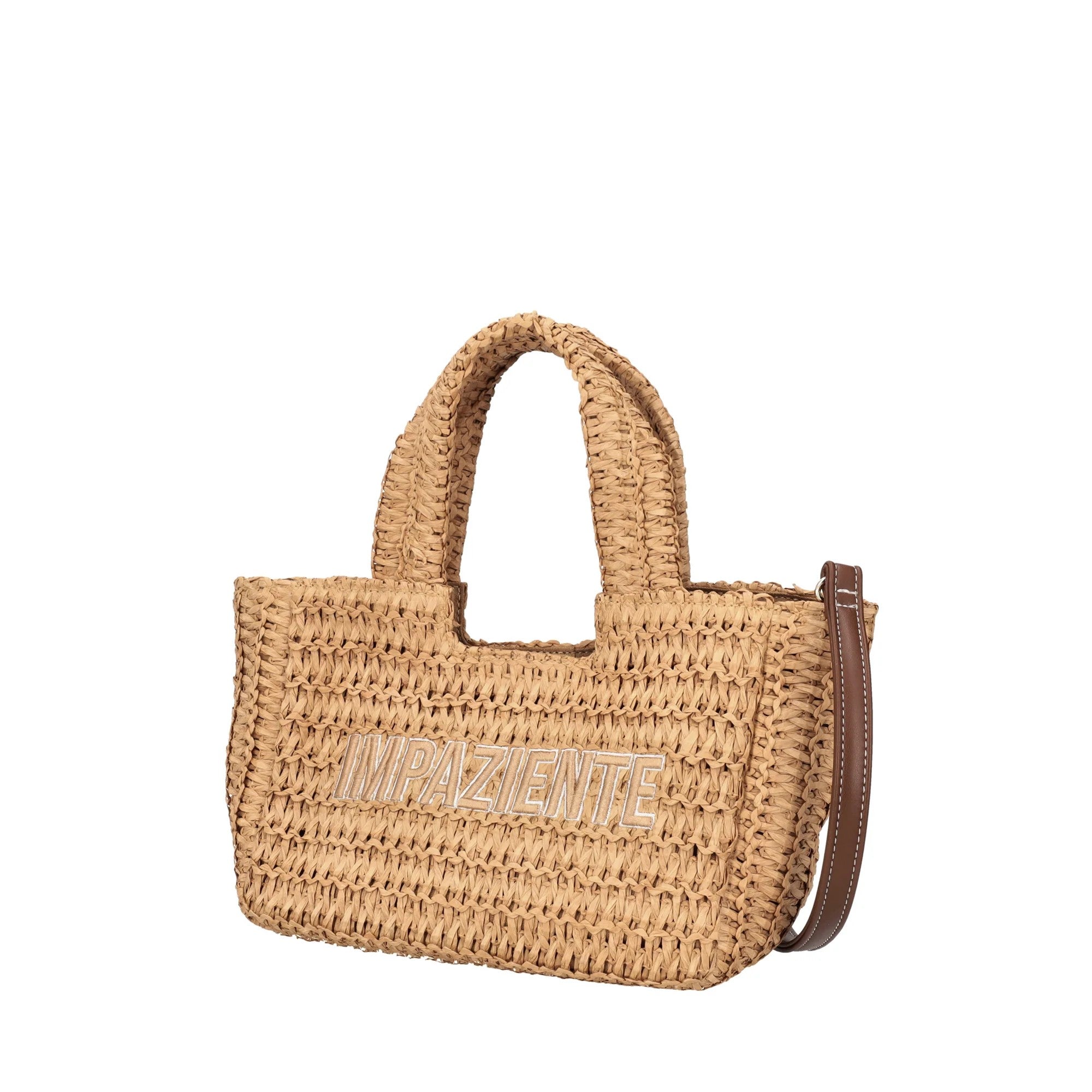 Le Pandorine borsa a mano in raffia "Soley" Beige PS2634B73.NATURALE
