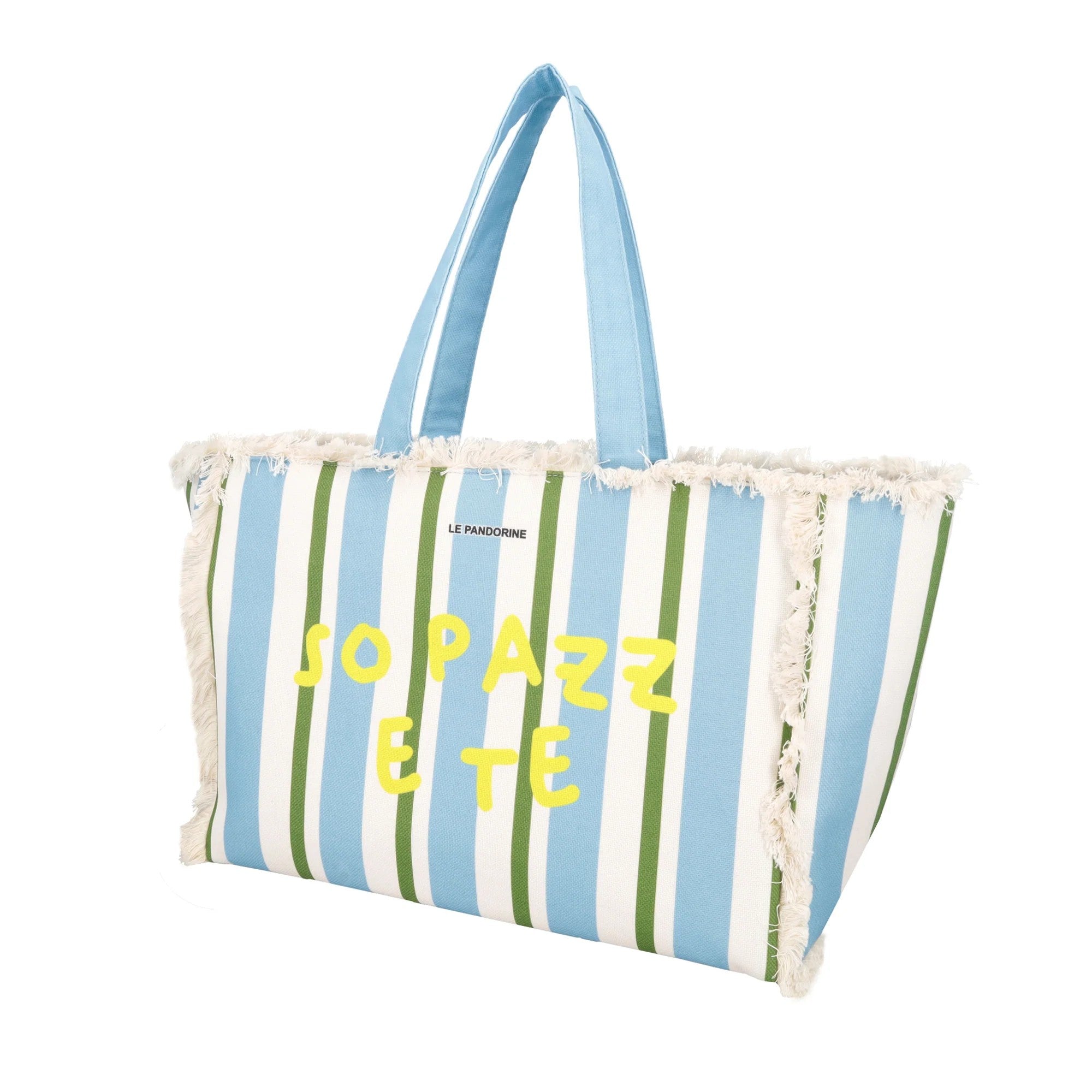 Le Pandorine borsa mare in tessuto "Marina" Multicolor PS2635B80.AZZURRO