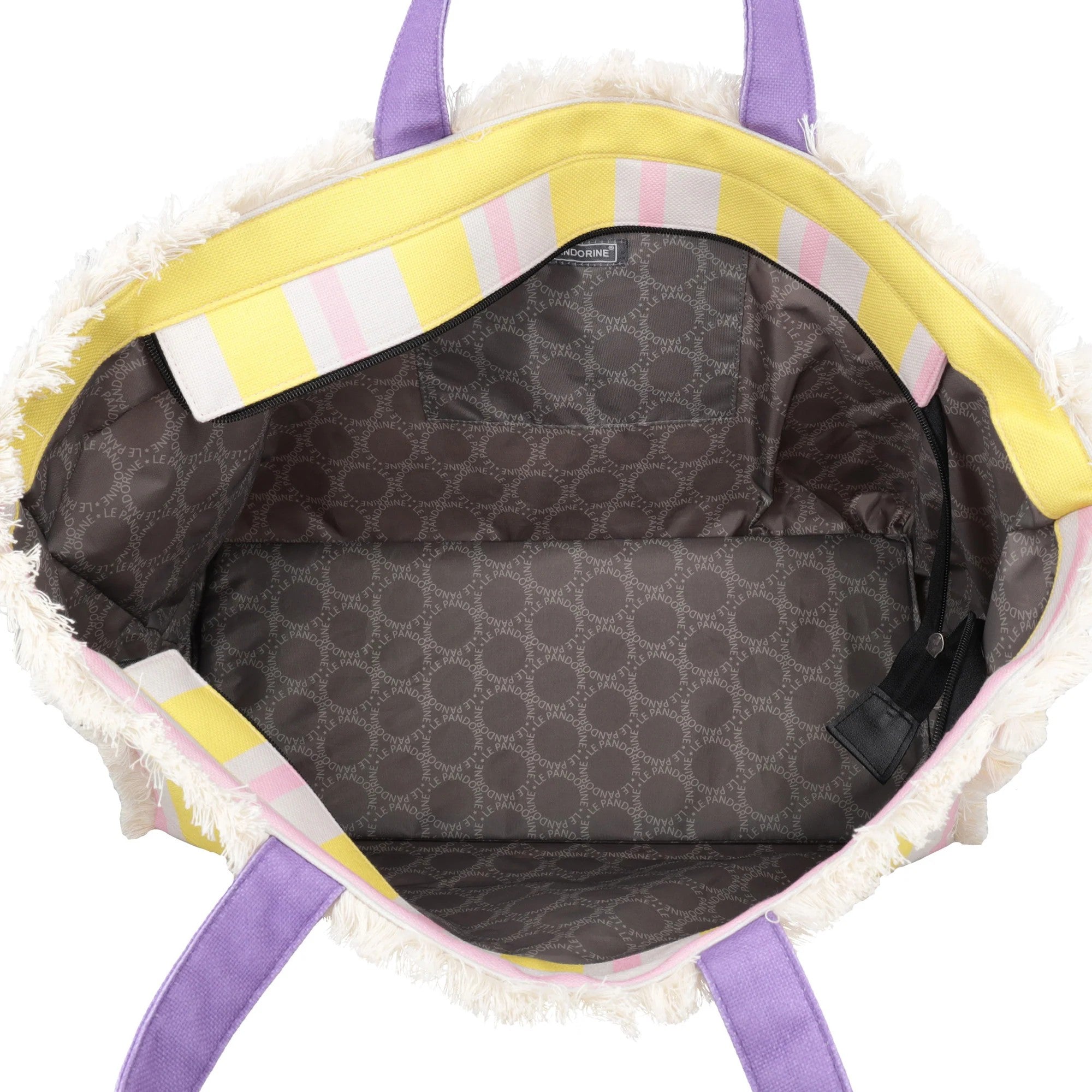 Le Pandorine borsa mare in tessuto "Marina" Multicolor PS2635B80.GIALLO