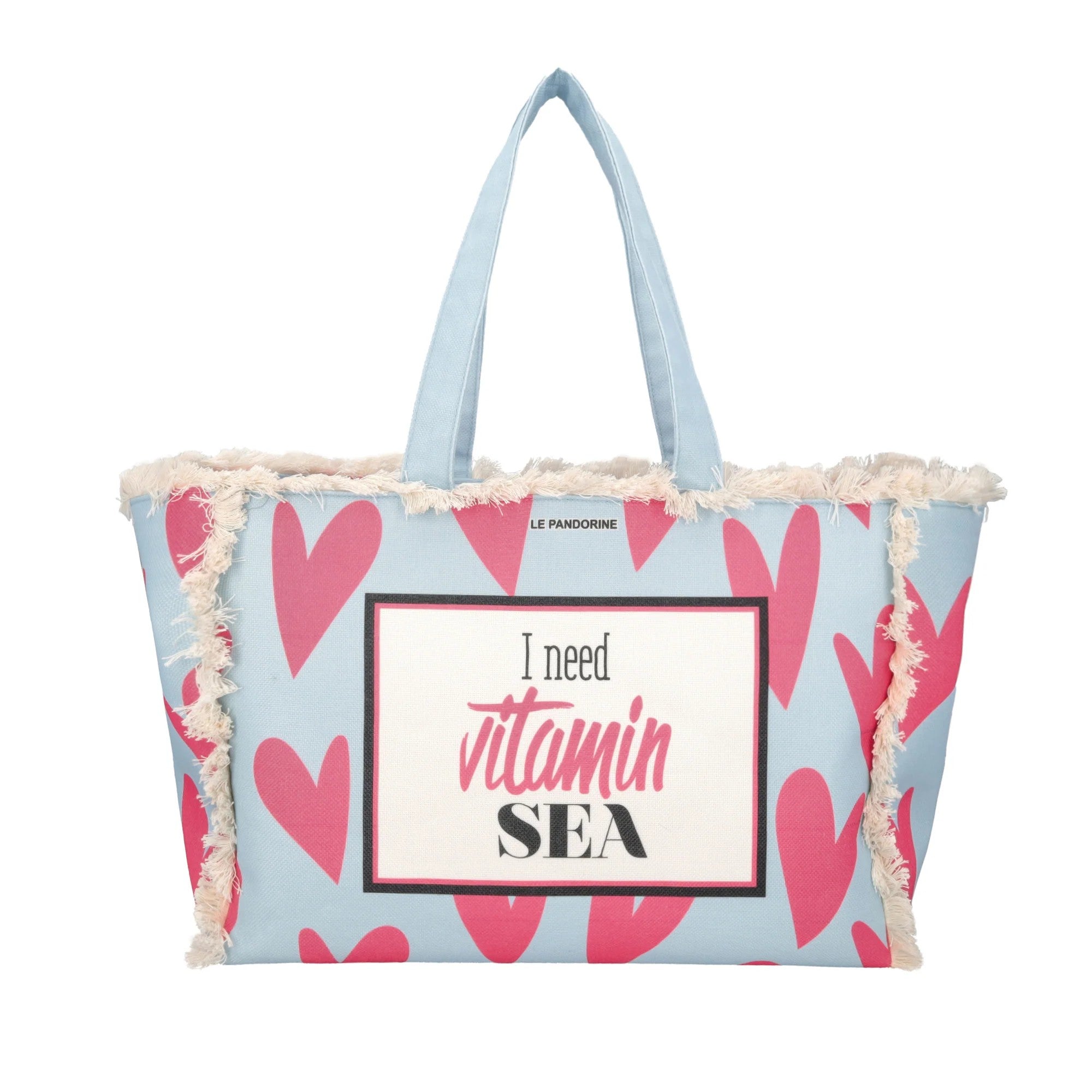 Le Pandorine borsa mare in tessuto "Marina" Multicolor PS2635B80.FUCSIA