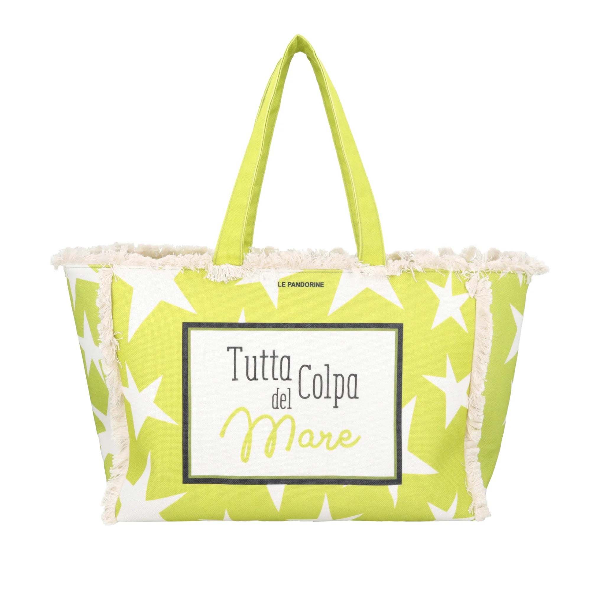 Le Pandorine borsa mare in tessuto "Marina" Multicolor PS2635B80.LIME