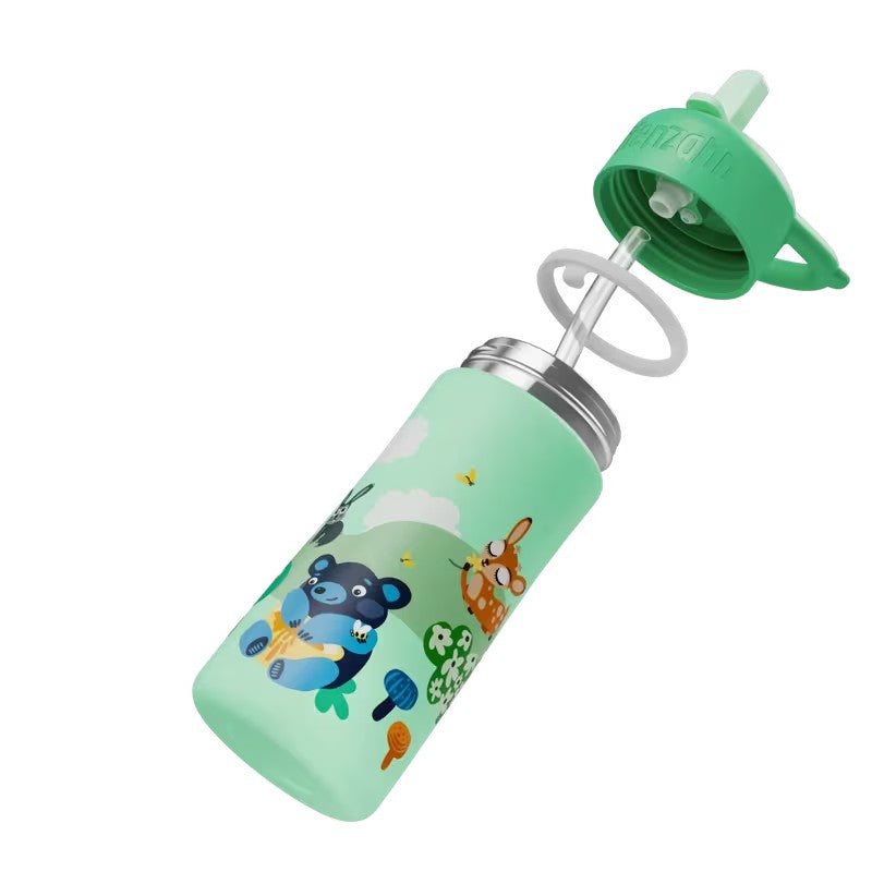 Affenzahn bottiglia in acciaio inox "Fantasy" Verde BORRACCIA.PRATO