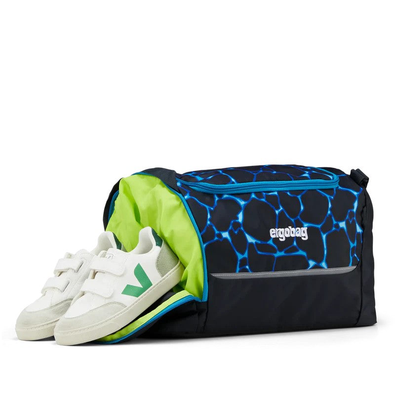 Ergobag borsa per lo sport kids in tessuto Blu 01506.390 BEARASSIC GARDEN