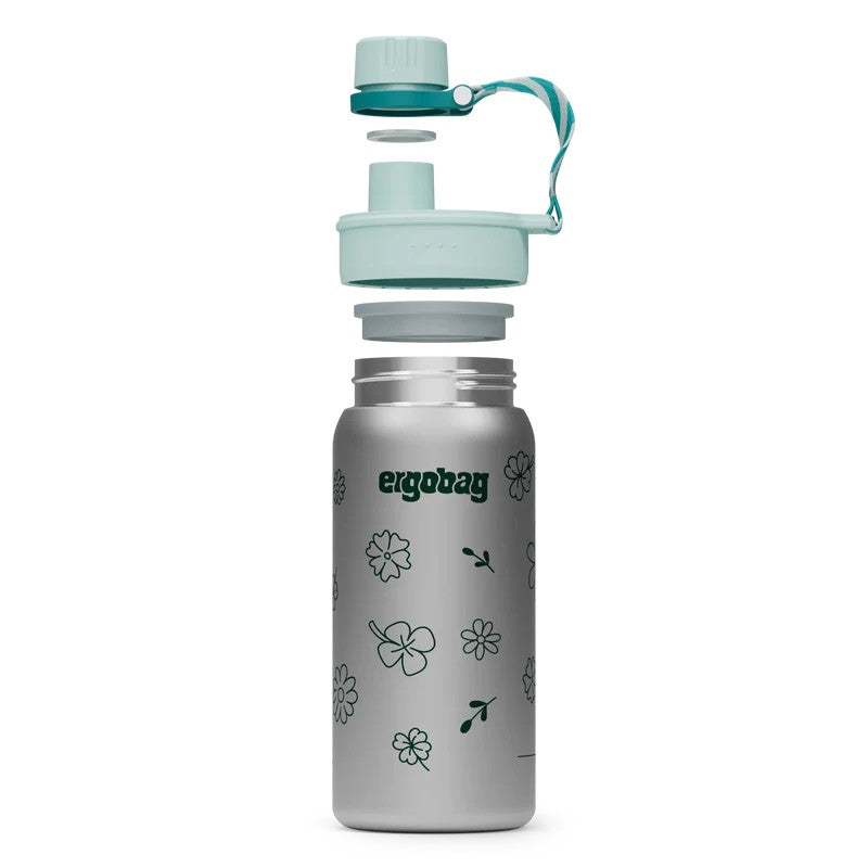 Ergobag borraccia in acciaio inox Verde acqua 01071.20191 FLOWERS