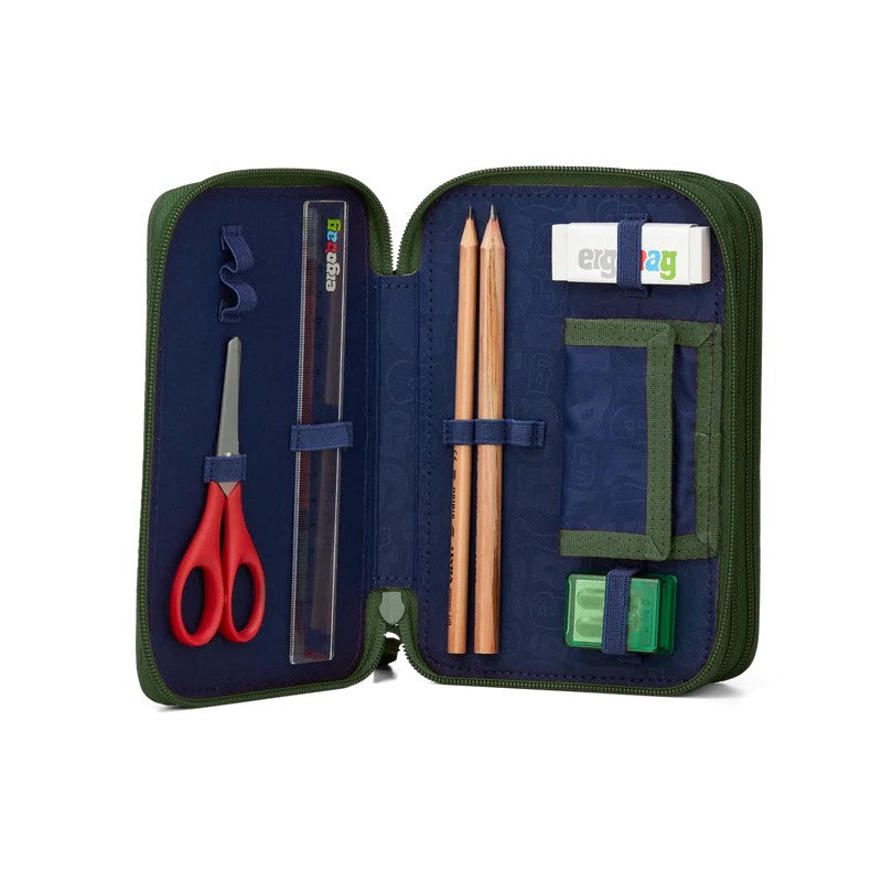 Ergobag astuccio kids in tessuto con accessori inclusi Verde 01292.392 EXBEARDITION
