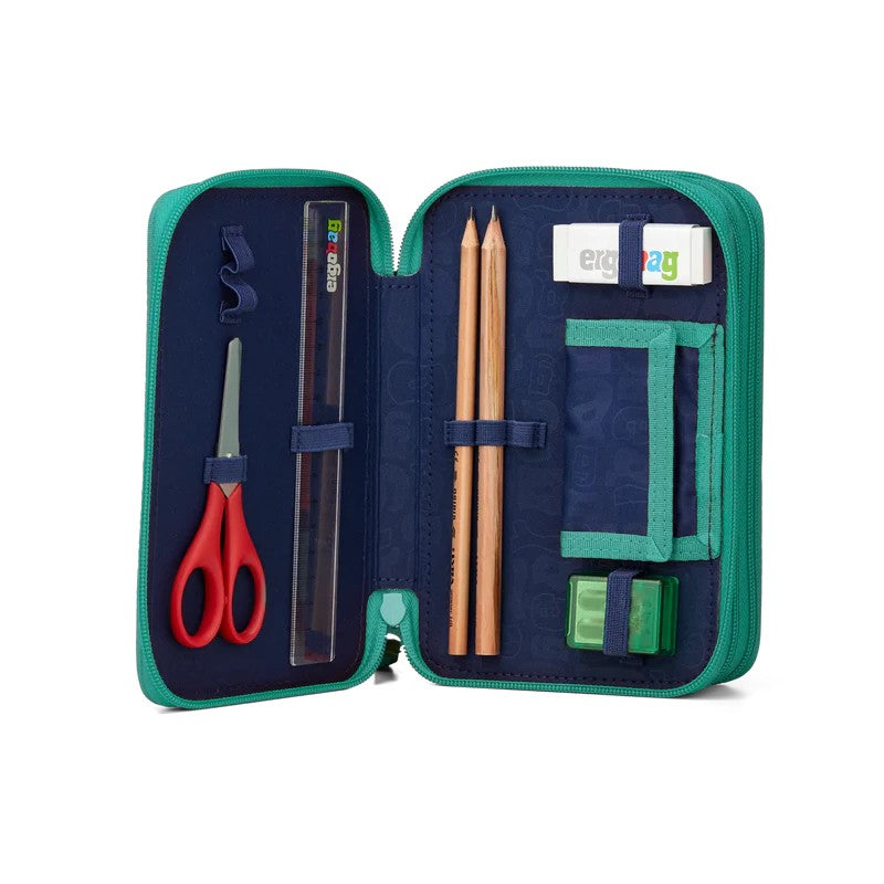 Ergobag astuccio kids in tessuto con accessori inclusi Verde acqua 01292.393 HORSEDREAMBEAR