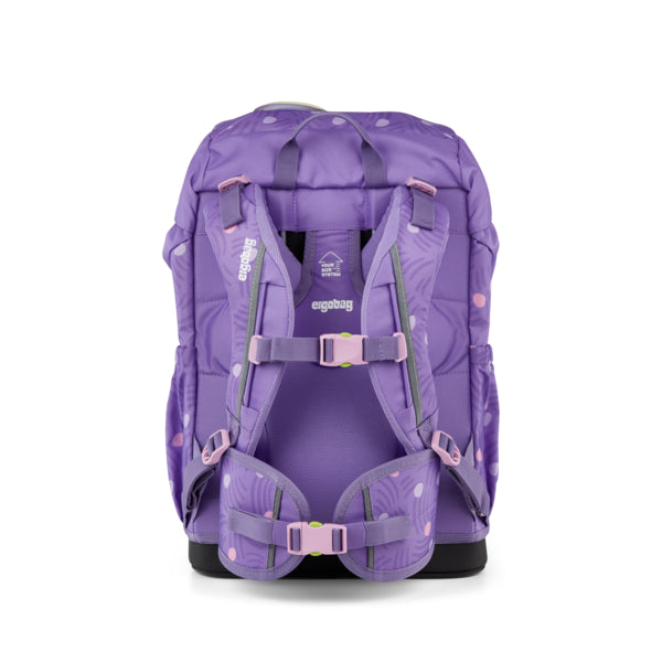 Ergobag zaino scolastico in tessuto con sacca e astuccio inclusi "Flex Set" Lilla 01519.396 PONYBEARADISE