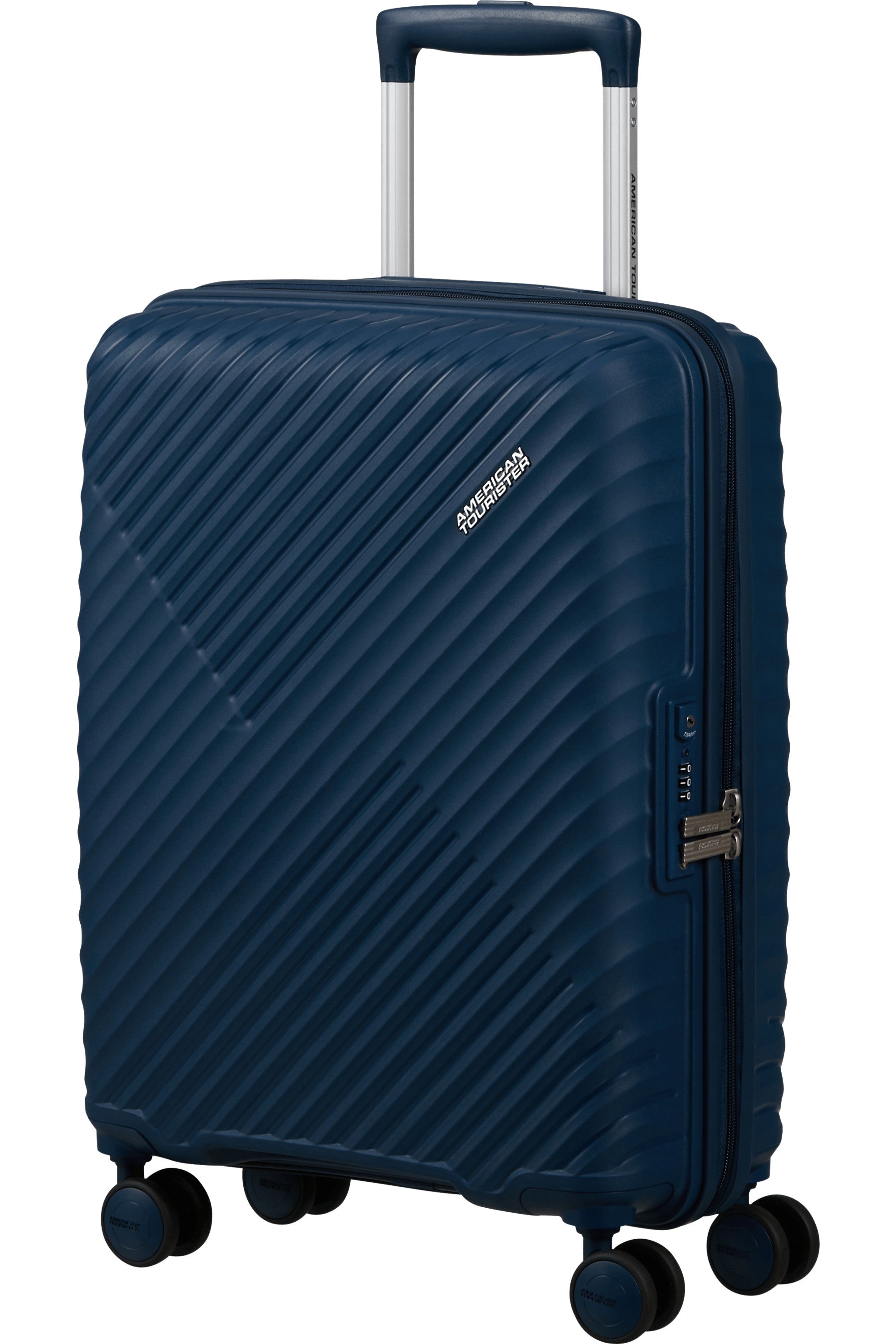 American Tourister trolley cabina in polipropilene "Diablast" Blu 159573.A992 DARKWAVE BLUE