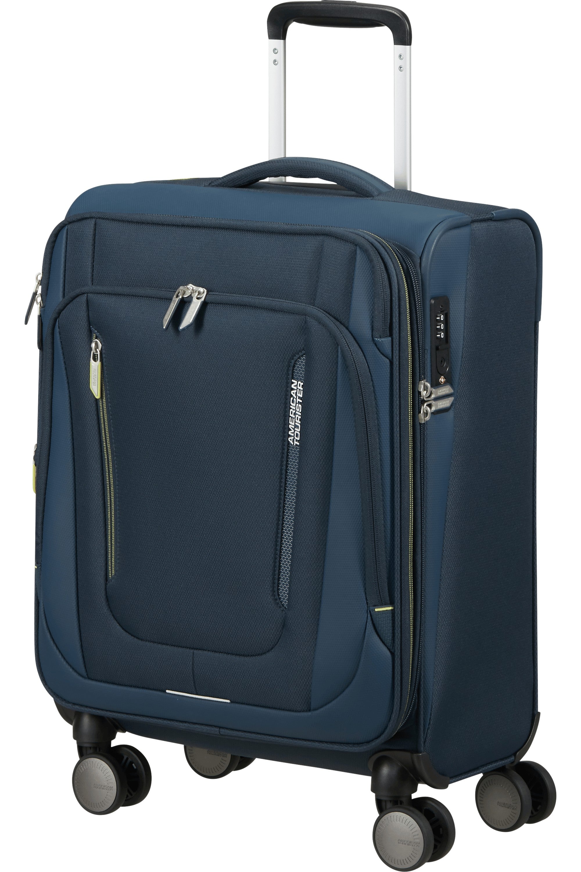 American Tourister trolley cabina espandibile in tessuto "Wanderlite" Blu 158076.1265 DARK NAVY