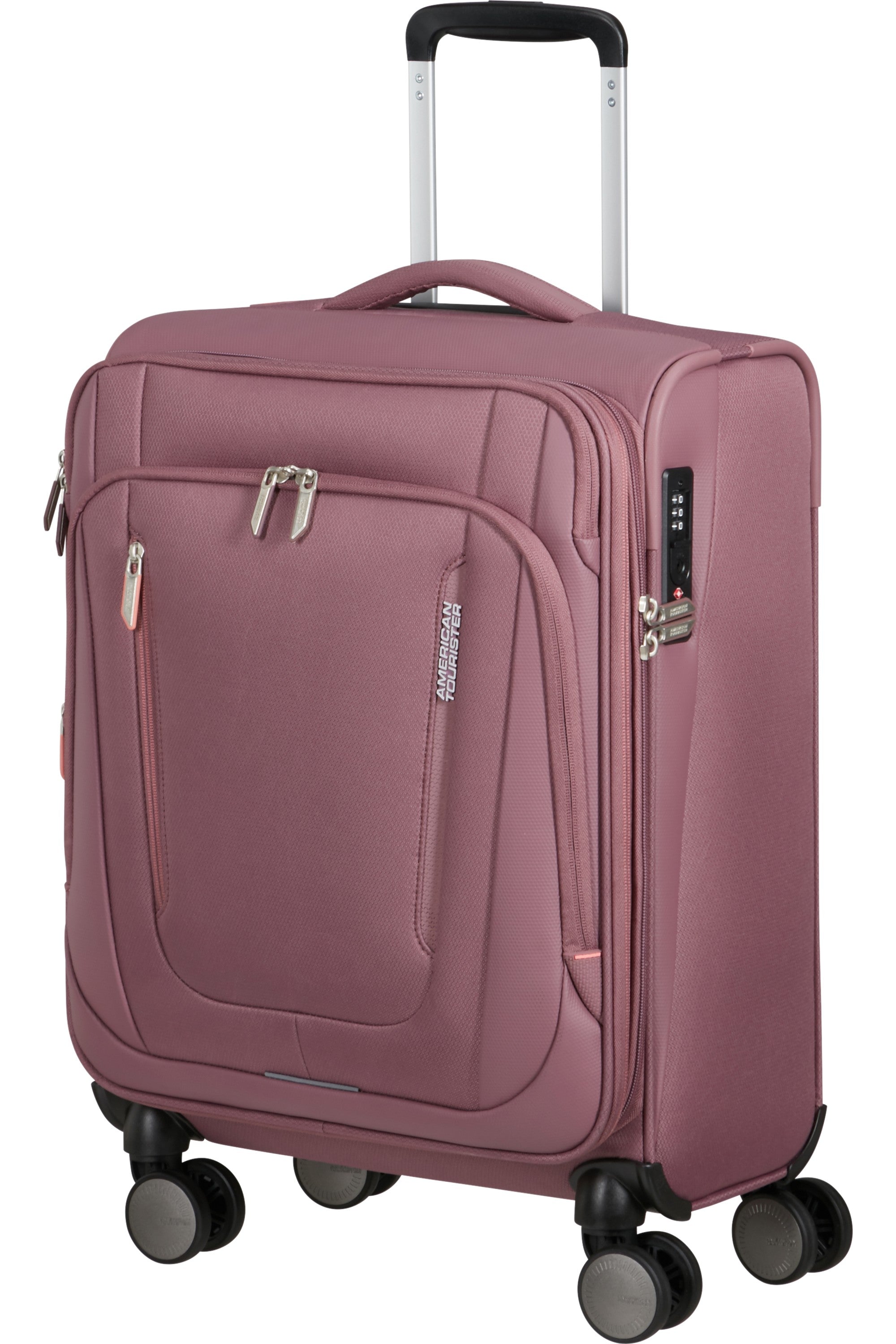 American Tourister trolley cabina espandibile in tessuto "Wanderlite" Rosa 158076.A941 GALACTIC MAUVE