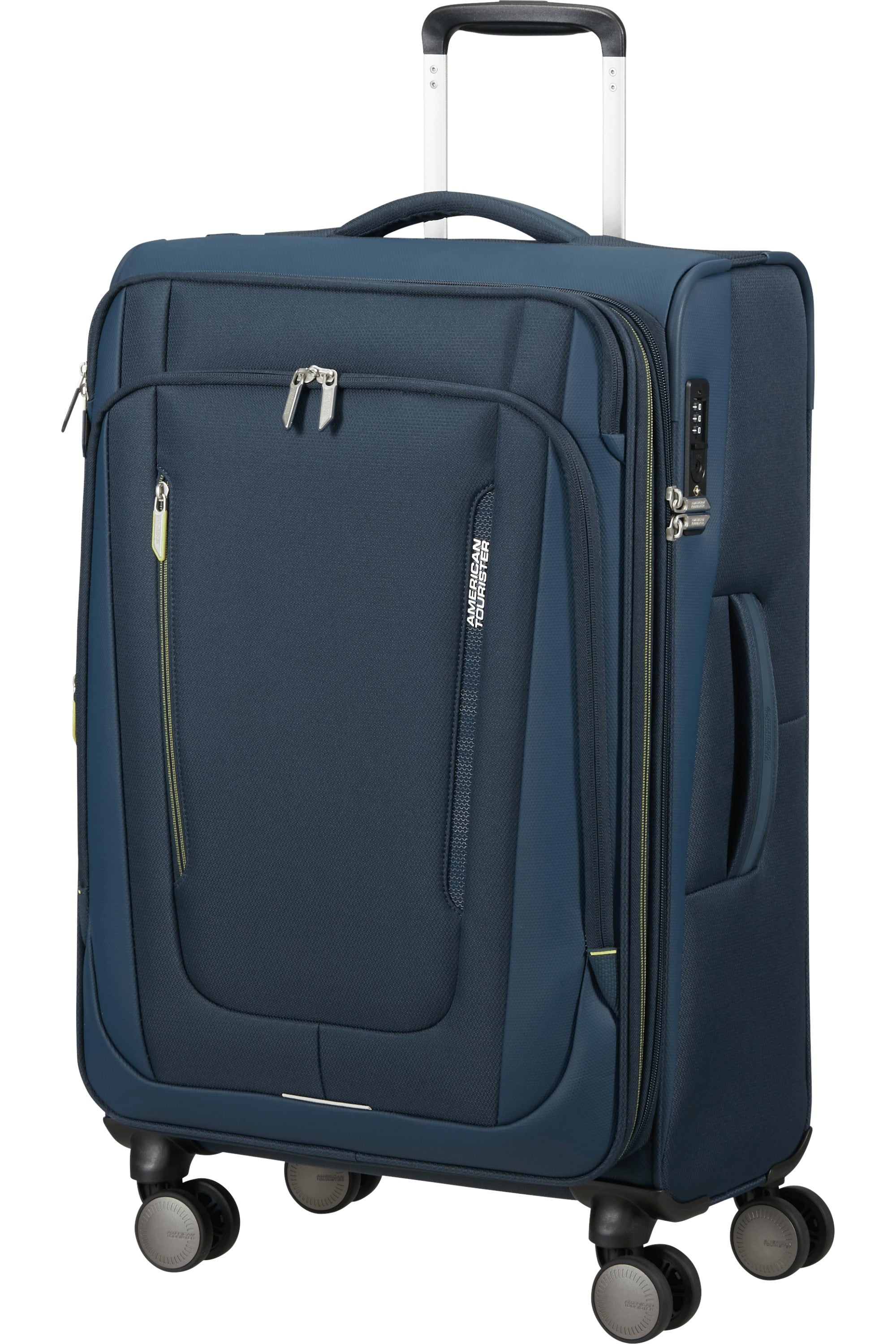 American Tourister trolley medio espandibile in tessuto "Wanderlite" Blu 158077.1265 DARK NAVY