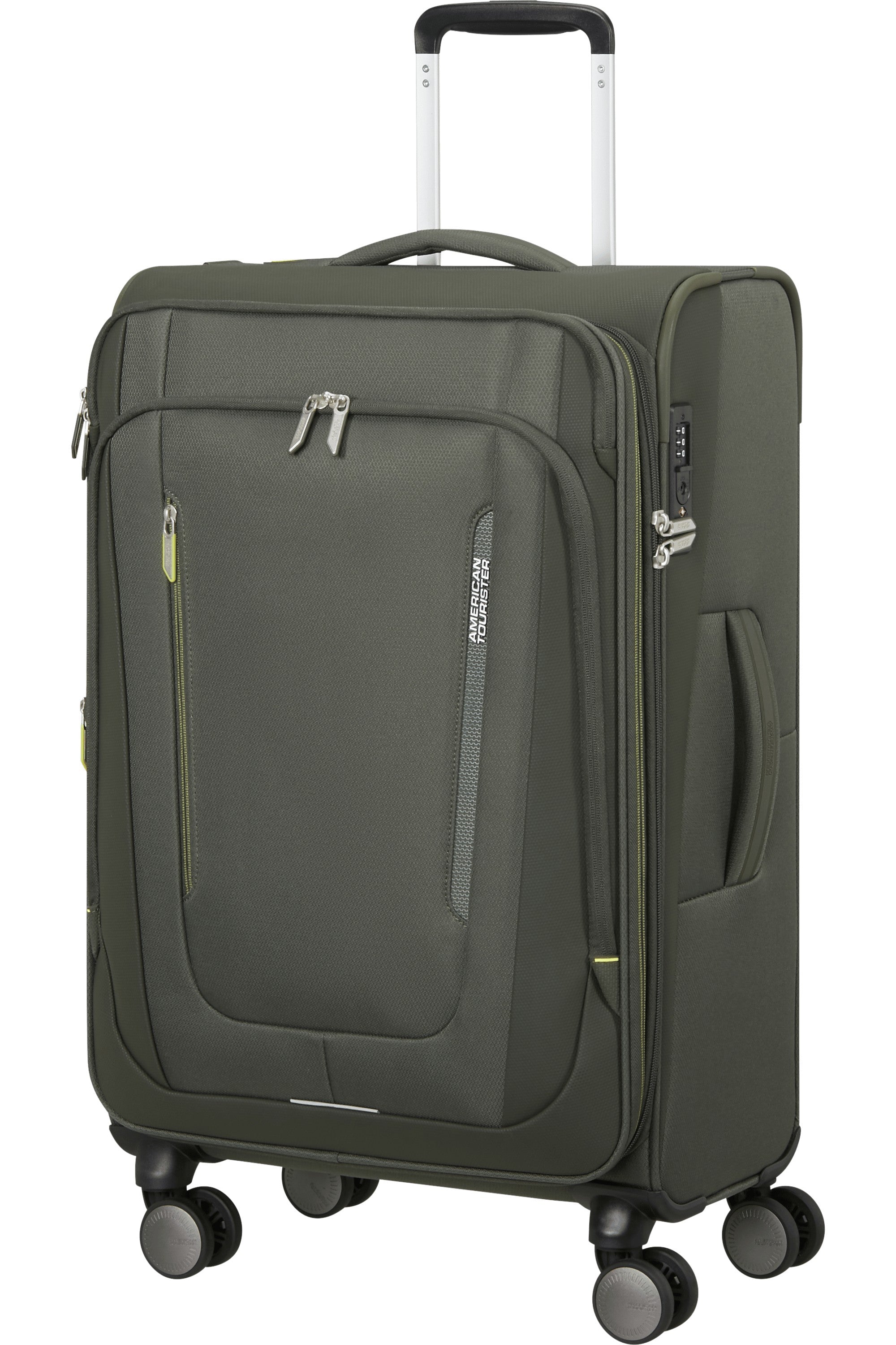 American Tourister trolley medio espandibile in tessuto "Wanderlite" Verde 158077.3457 DARK KHAKI