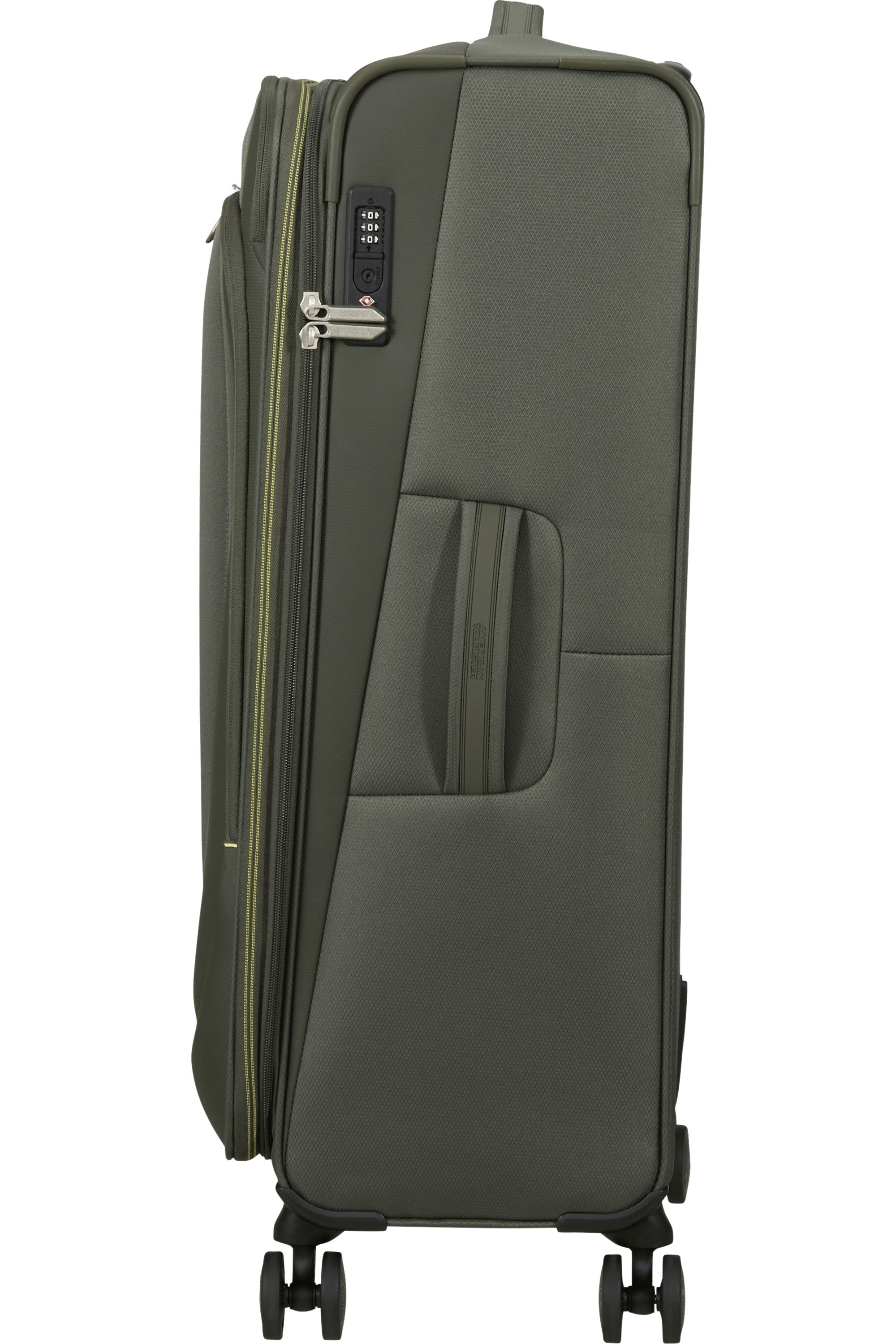 American Tourister trolley grande espandibile in tessuto "Wanderlite" Verde 158078.3457 DARK KHAKI