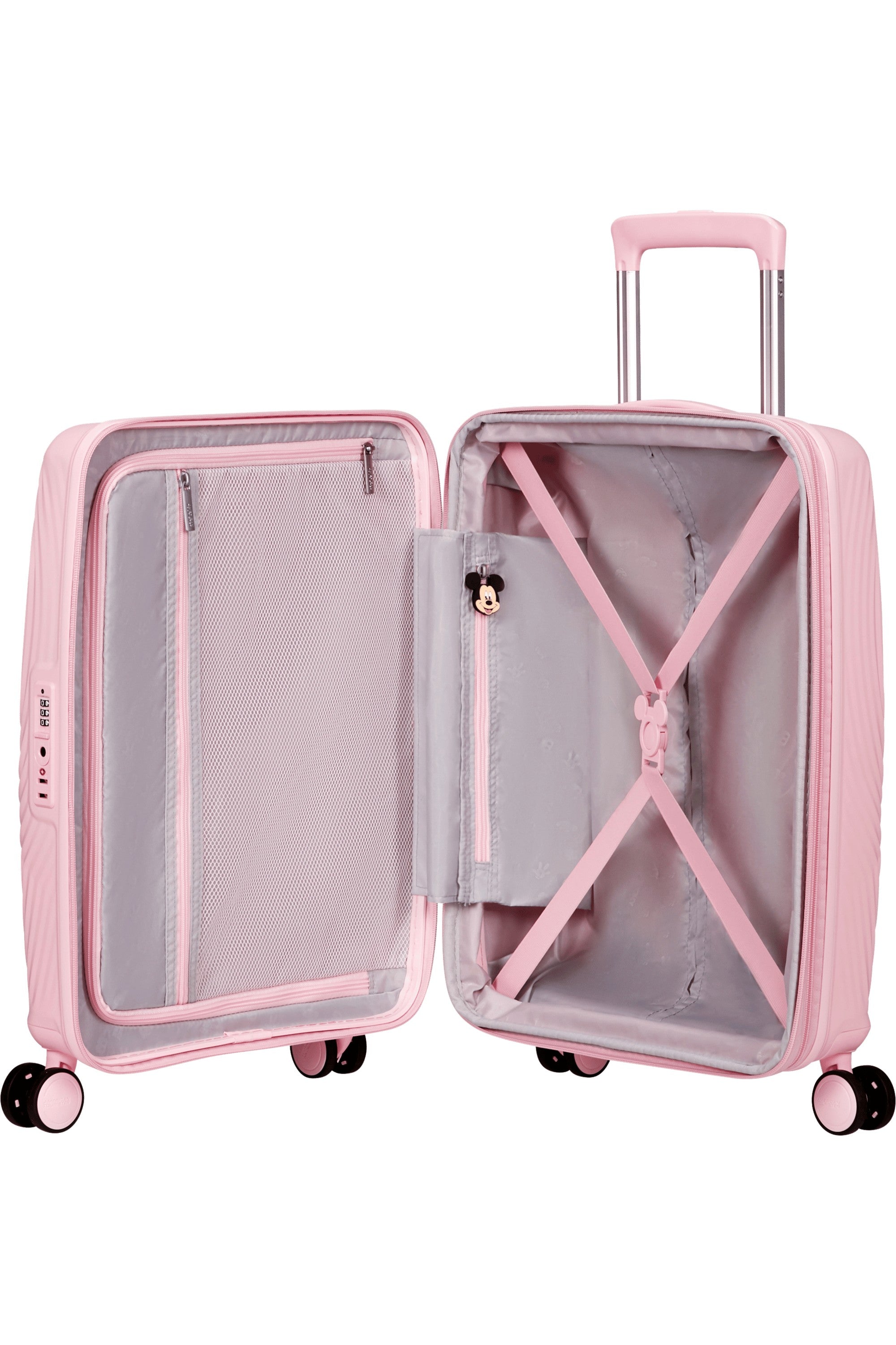American Tourister trolley cabina espandibile in polipropilene "Mickey Magic" Rosa 158710.A840 MICKEY PASTEL PINK