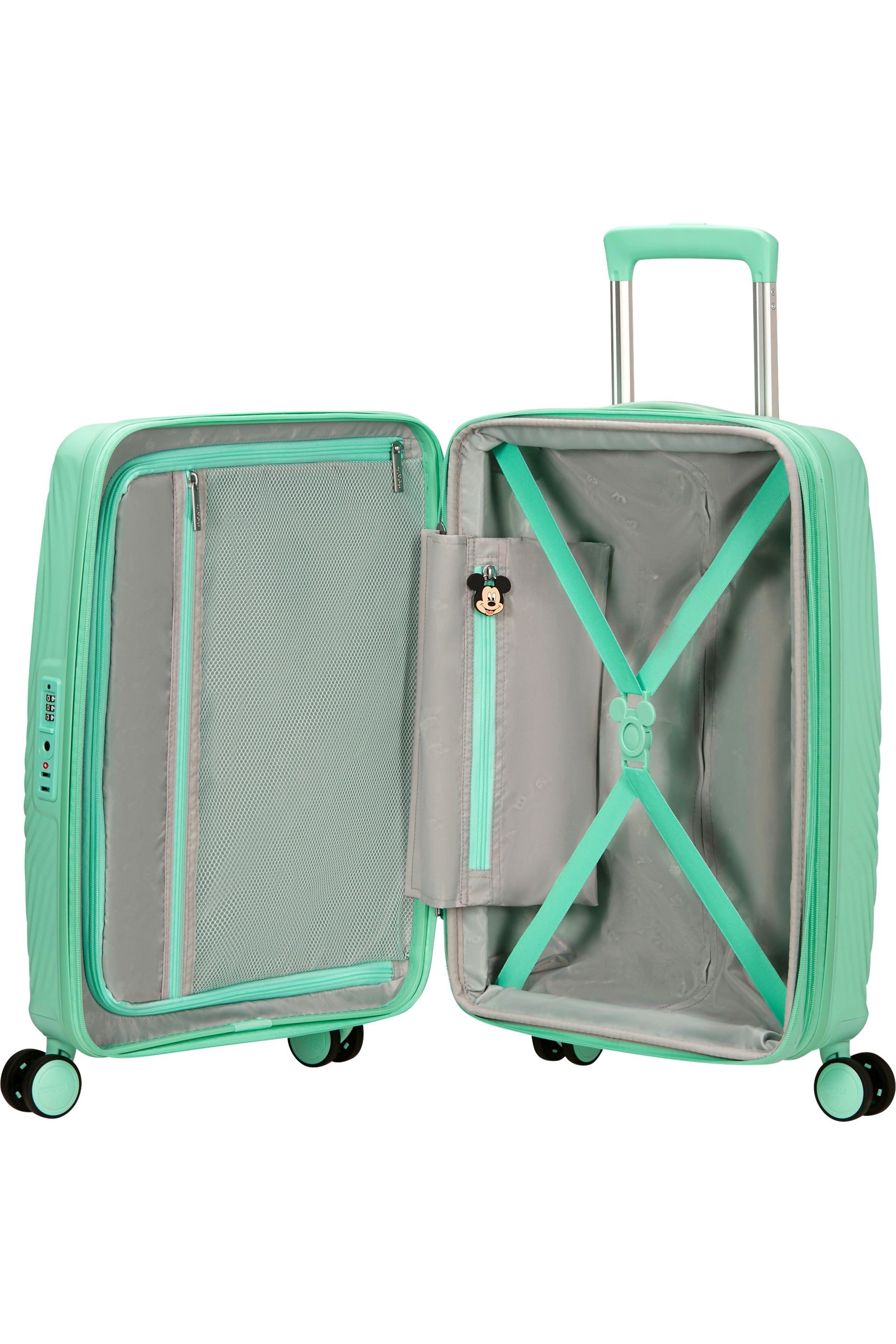 American Tourister trolley cabina espandibile in polipropilene "Mickey Magic" Verde acqua 158710.A845 MICKEY JELLY MINT