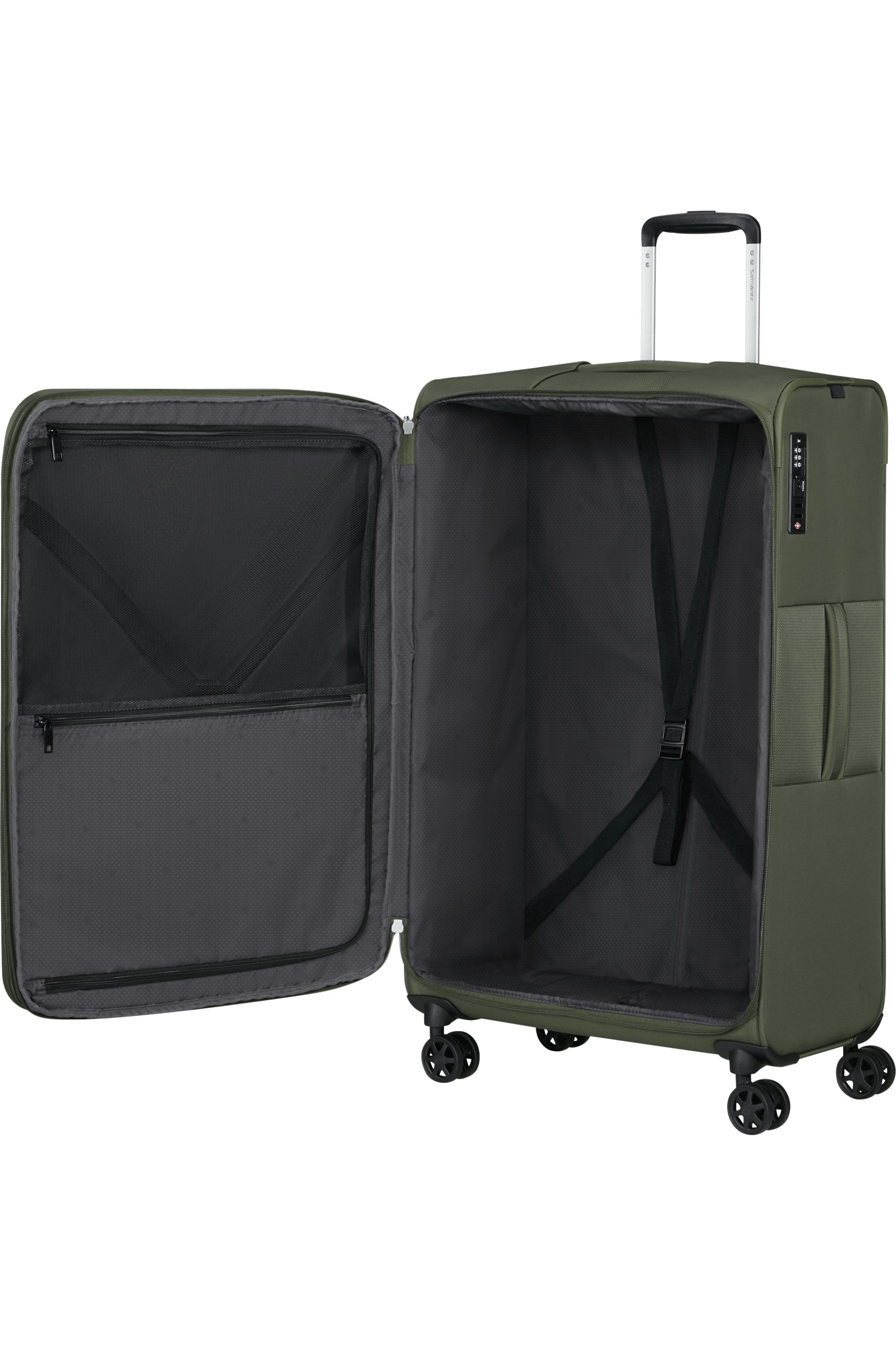 Samsonite trolley grande in tessuto "Gotwist" Verde 159921.1259 DARK GREEN