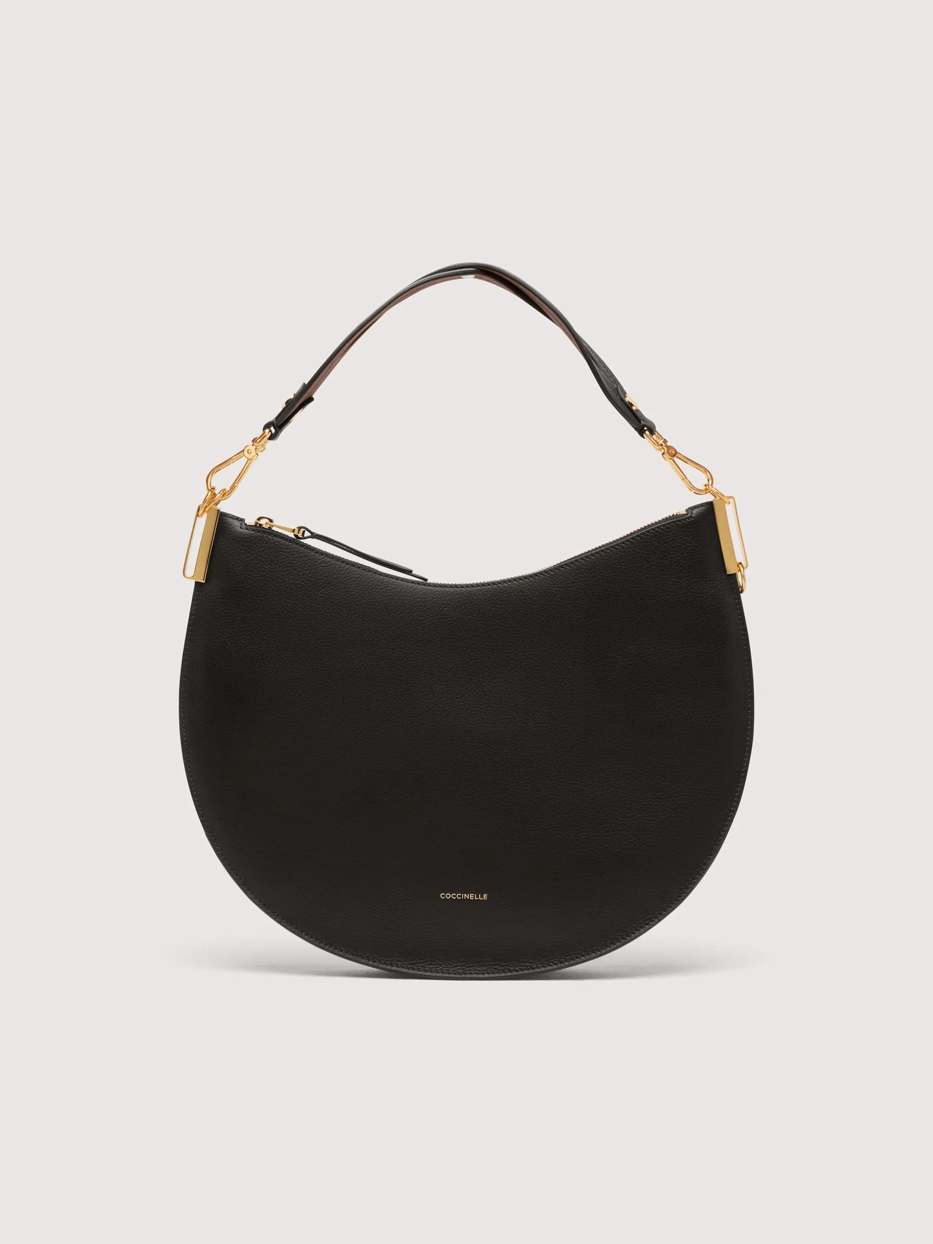 Coccinelle borsa a spalla in pelle "Sunup" Nero E1QKF130201.613 NOIR/COGNAC