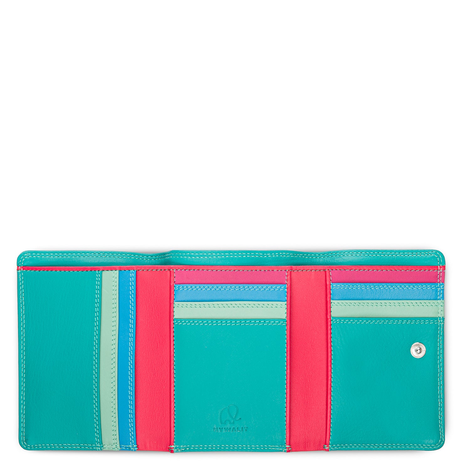 Mywalit portafogli in pelle "Classic" Multicolor 106.191 LIPSTICK