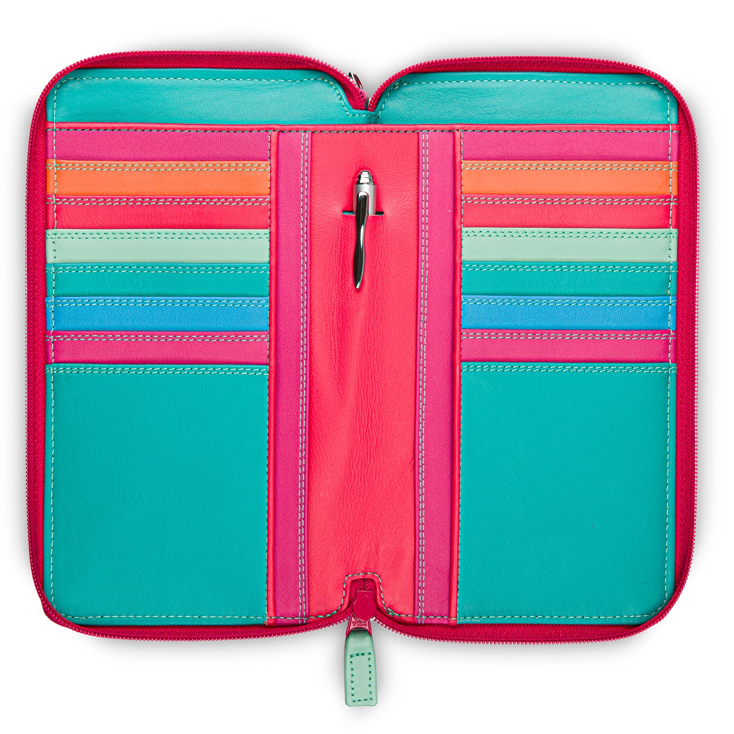 Mywalit porta cellulare in pelle "Classic" Multicolor 1220.191 LIPSTICK