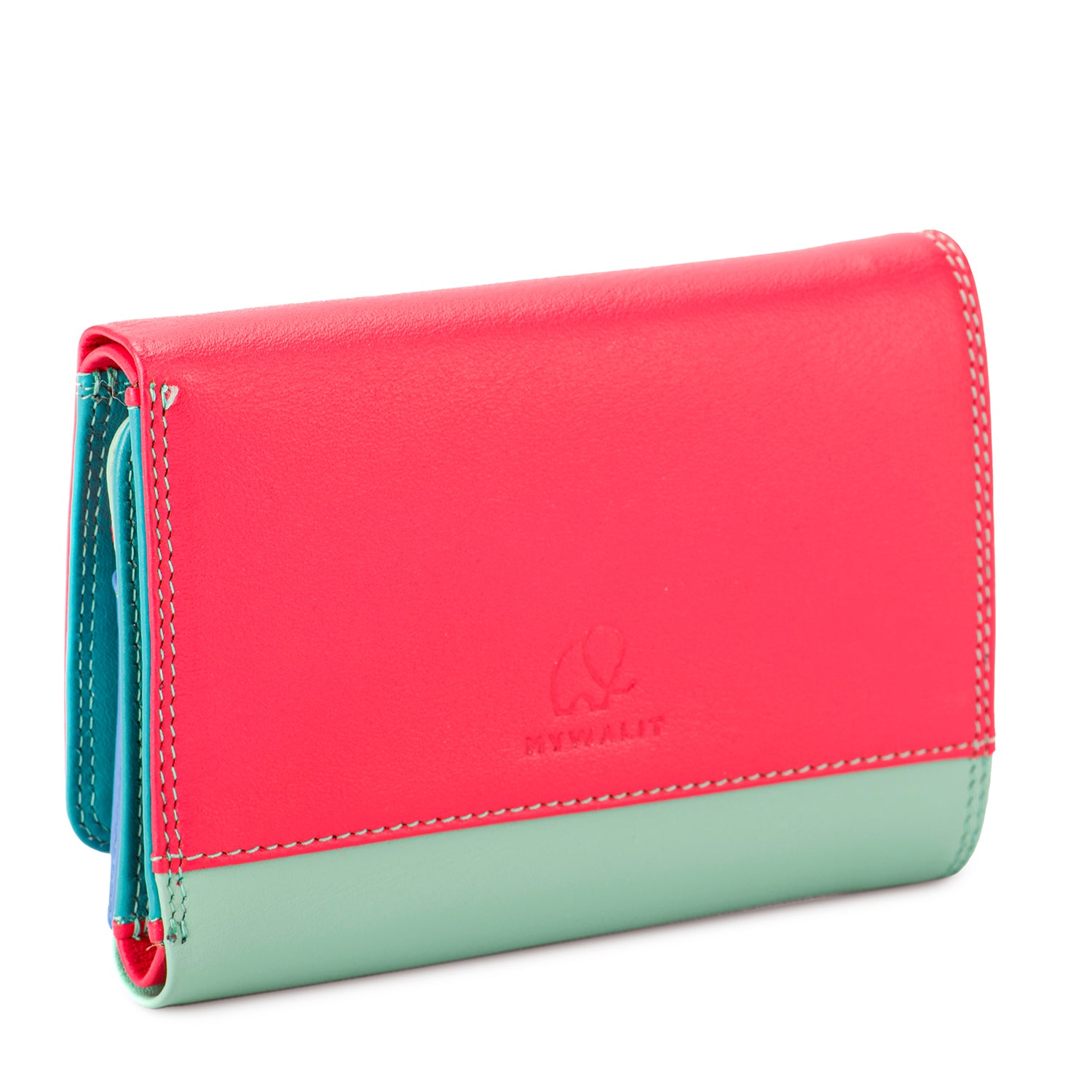 Mywalit portafogli in pelle "Classic" Multicolor 1278.191 LIPSTICK