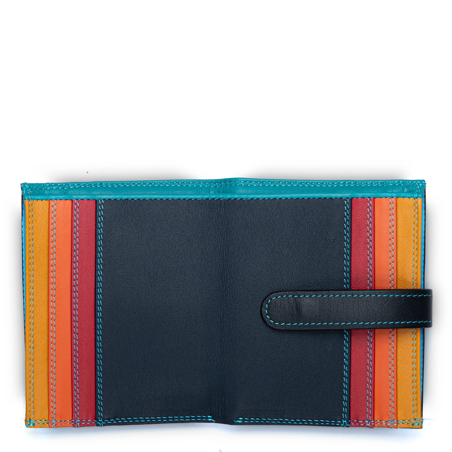 Mywalit porta carte di credito in pelle "Classic" Multicolor 1289.4 BLACK/PACE