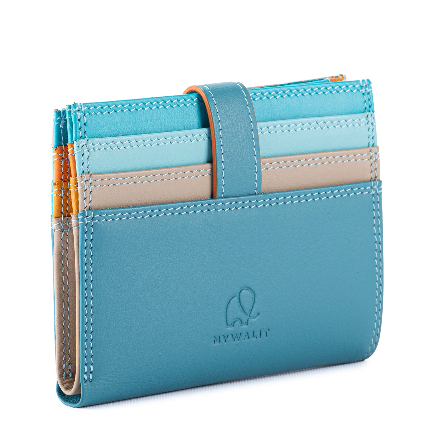 Mywalit porta carte di credito in pelle "Classic" Multicolor 1289.186 SARDINIA