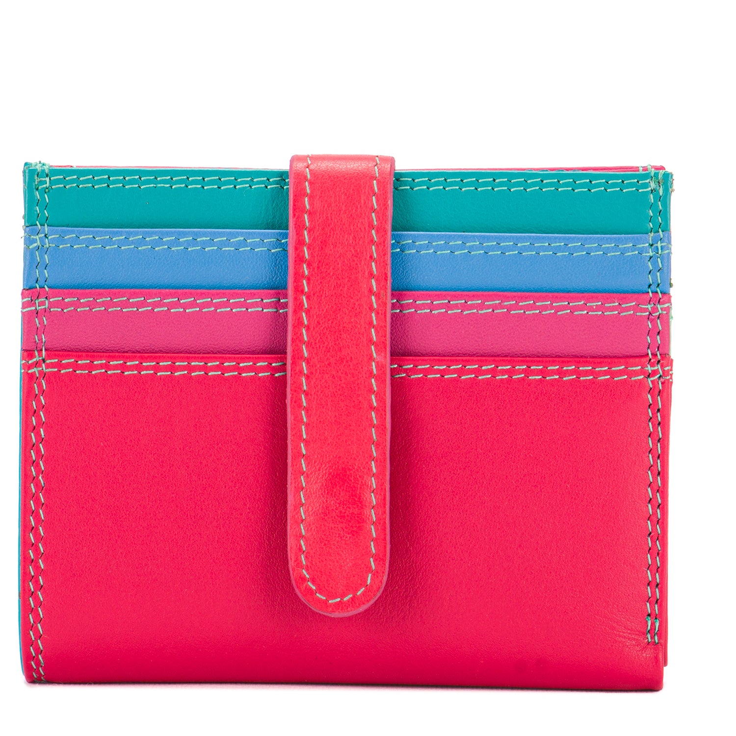 Mywalit porta carte di credito in pelle "Classic" Multicolor 1289.191 LIPSTICK