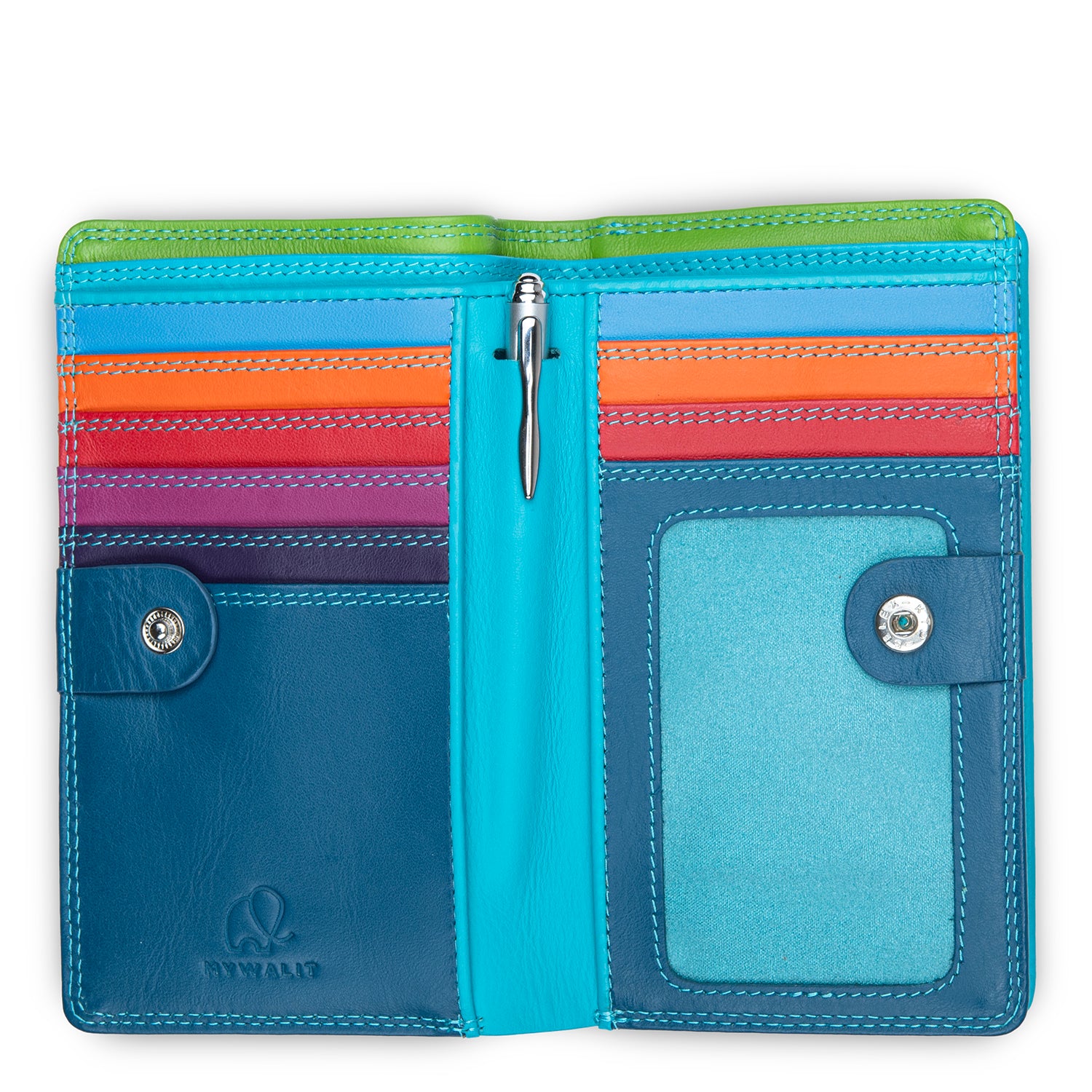 Mywalit portafogli in pelle "Classic" Multicolor 1290.171 LIGURIA