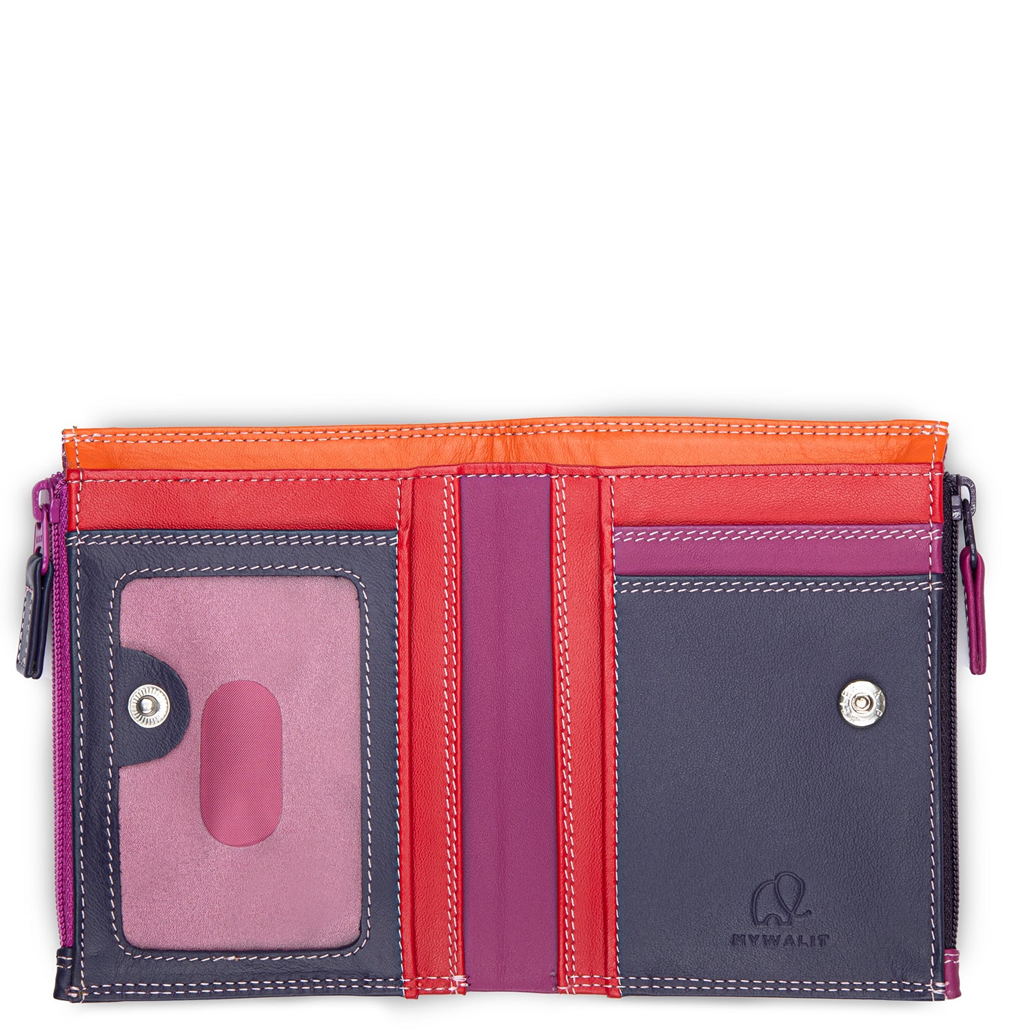 Mywalit portafogli in pelle "Classic" Multicolor 1291.75 SANGRIA MULTI