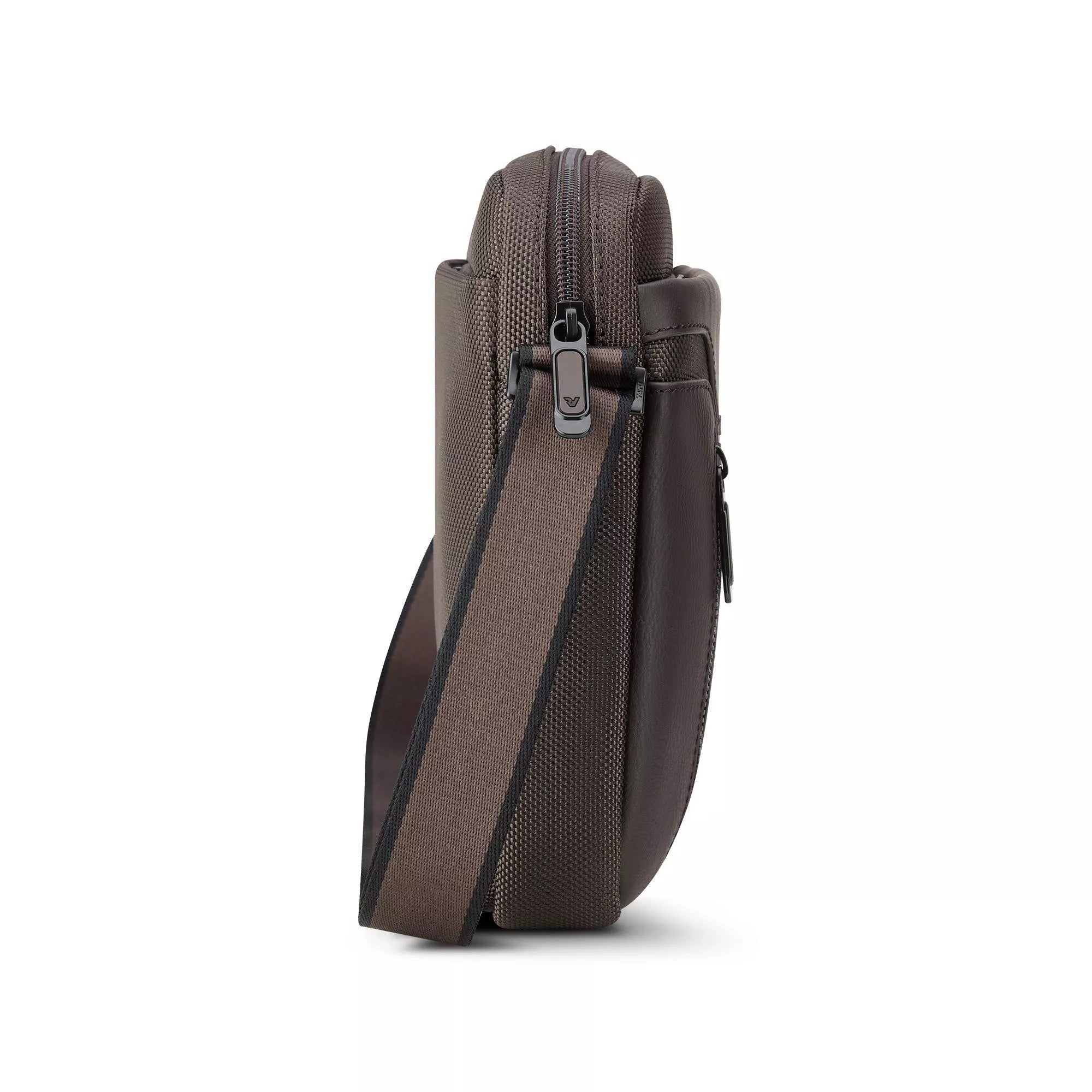 Roncato borsello in tessuto ed ecopelle "Panama 4 Marrone 400892.84 MOKA
