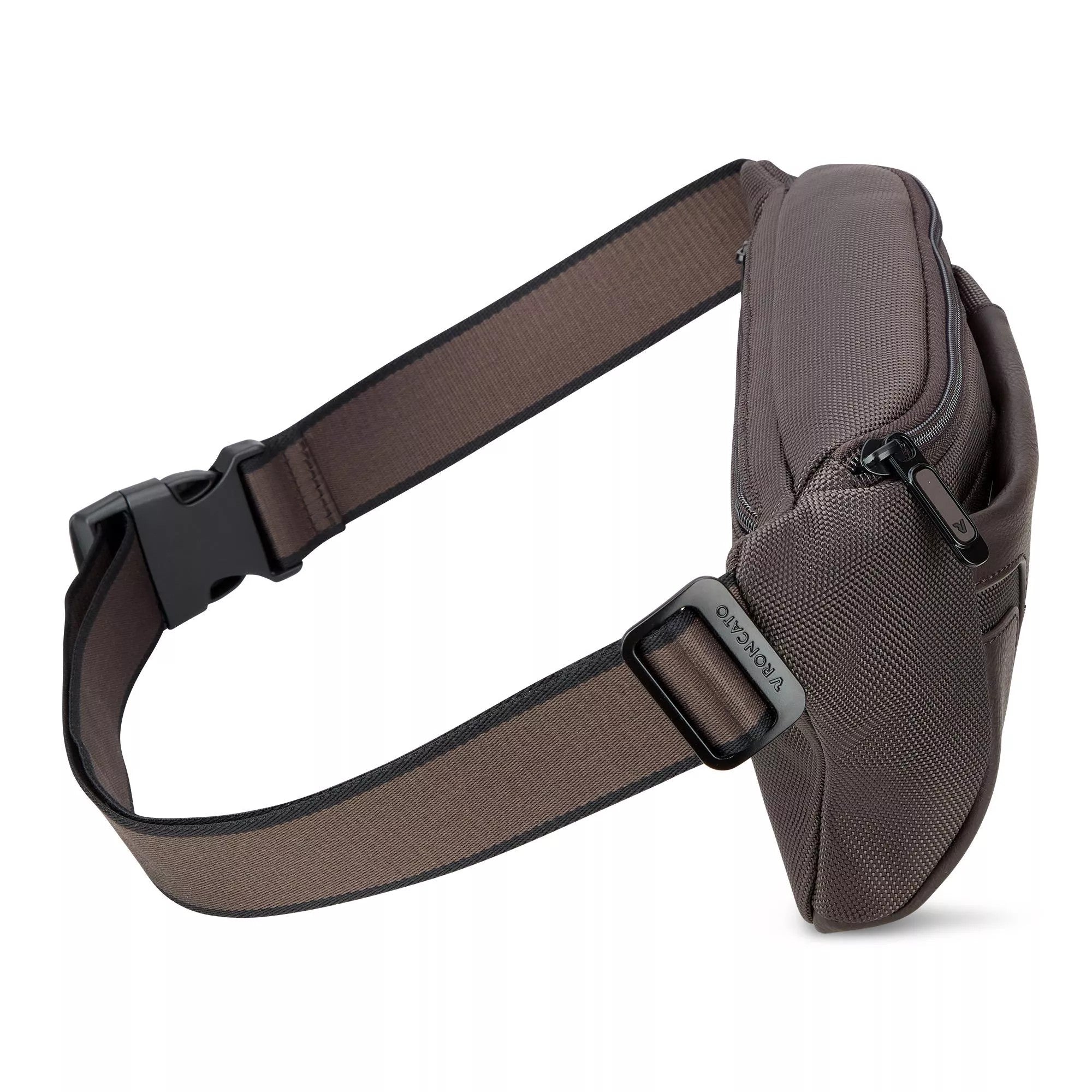 Roncato marsupio in tessuto ed ecopelle "Panama 4 Marrone 400897.84 MOKA