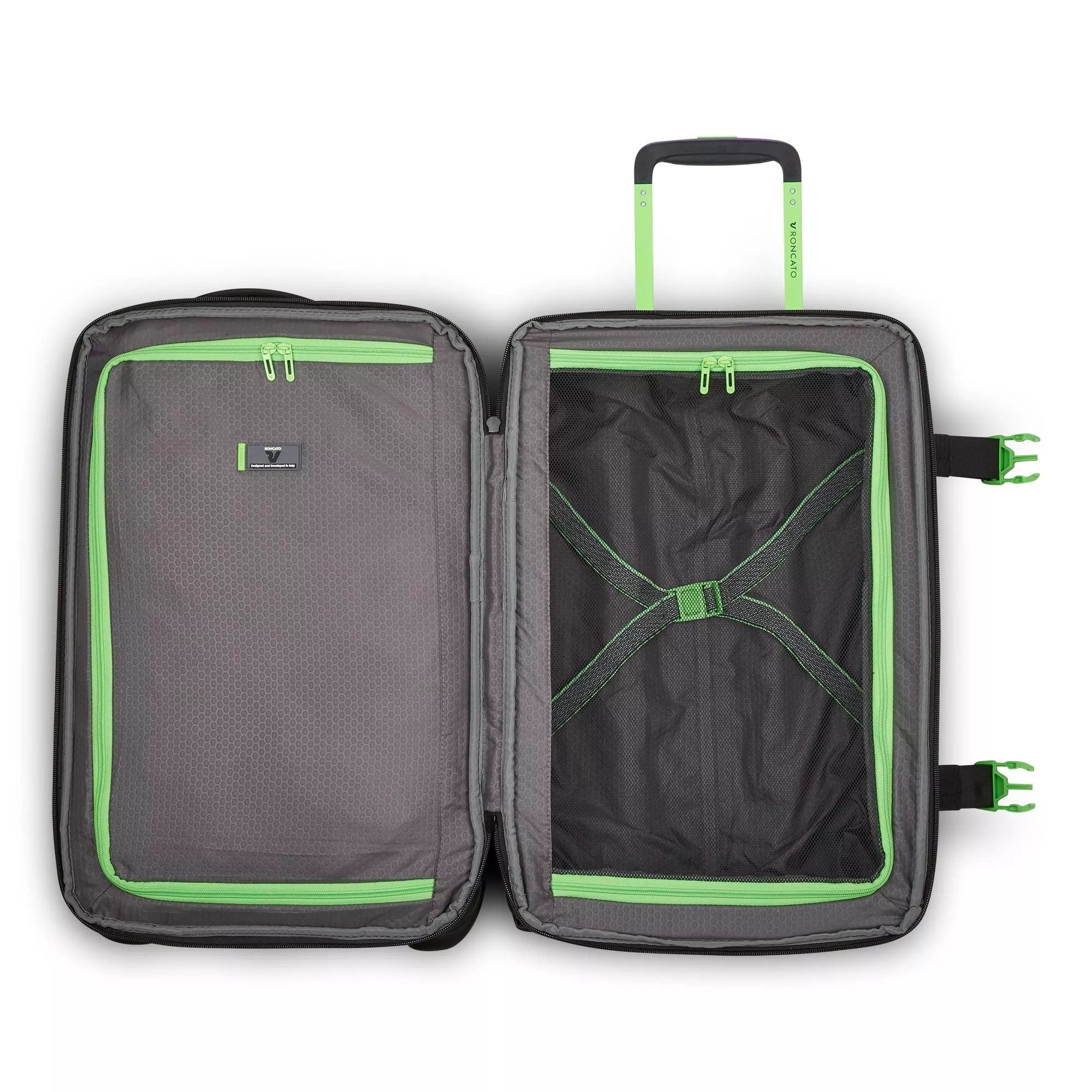 Roncato borsone trolley cabina in tessuto "Norway" Nero 414206.01 NERO