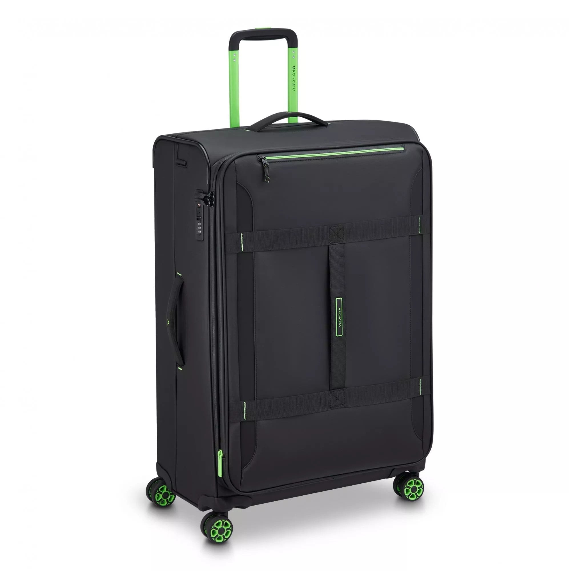 Roncato trolley grande in tessuto "Norway" Nero 414211.01 NERO