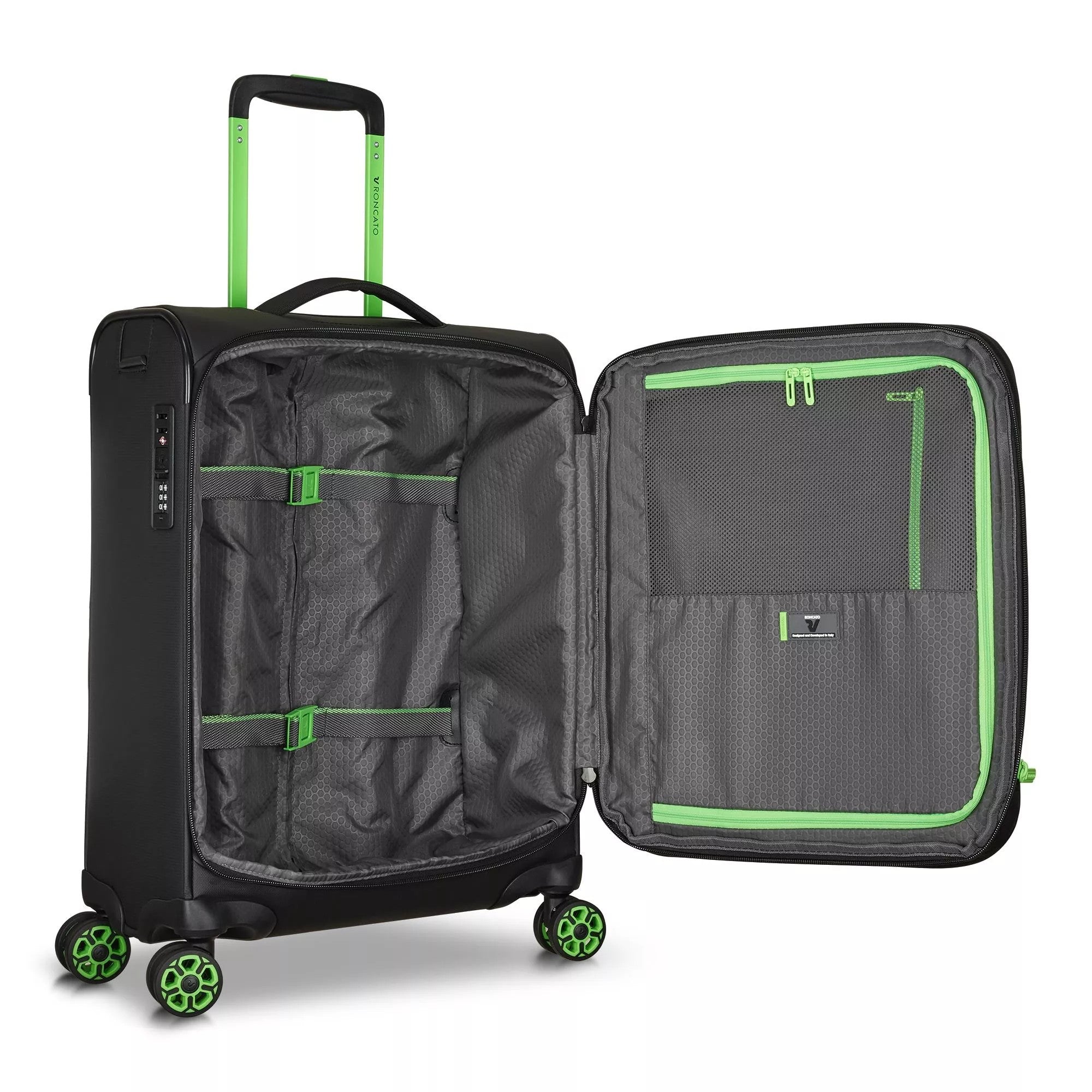 Roncato trolley cabina in tessuto "Norway" Nero 414213.01 NERO