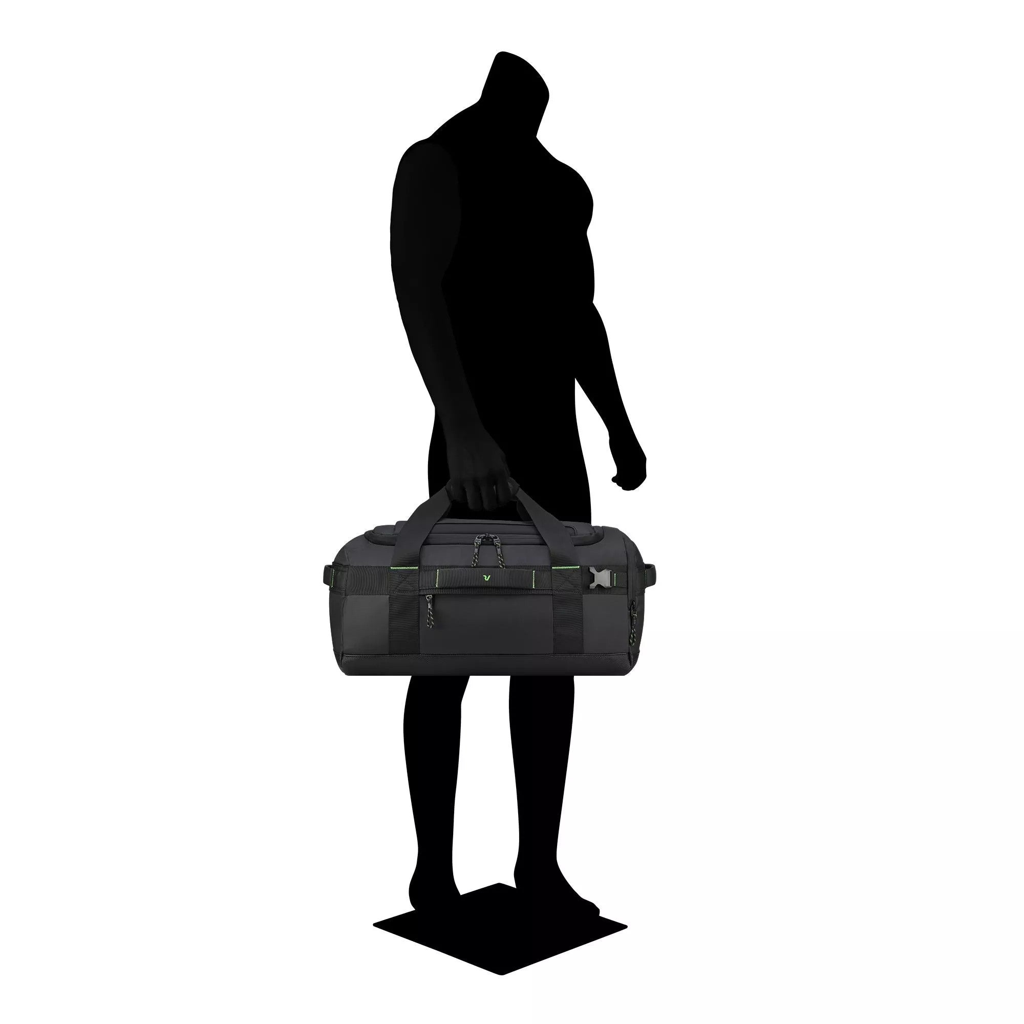 Roncato borsone zaino in tessuto "Norway" Nero 414215.01 NERO