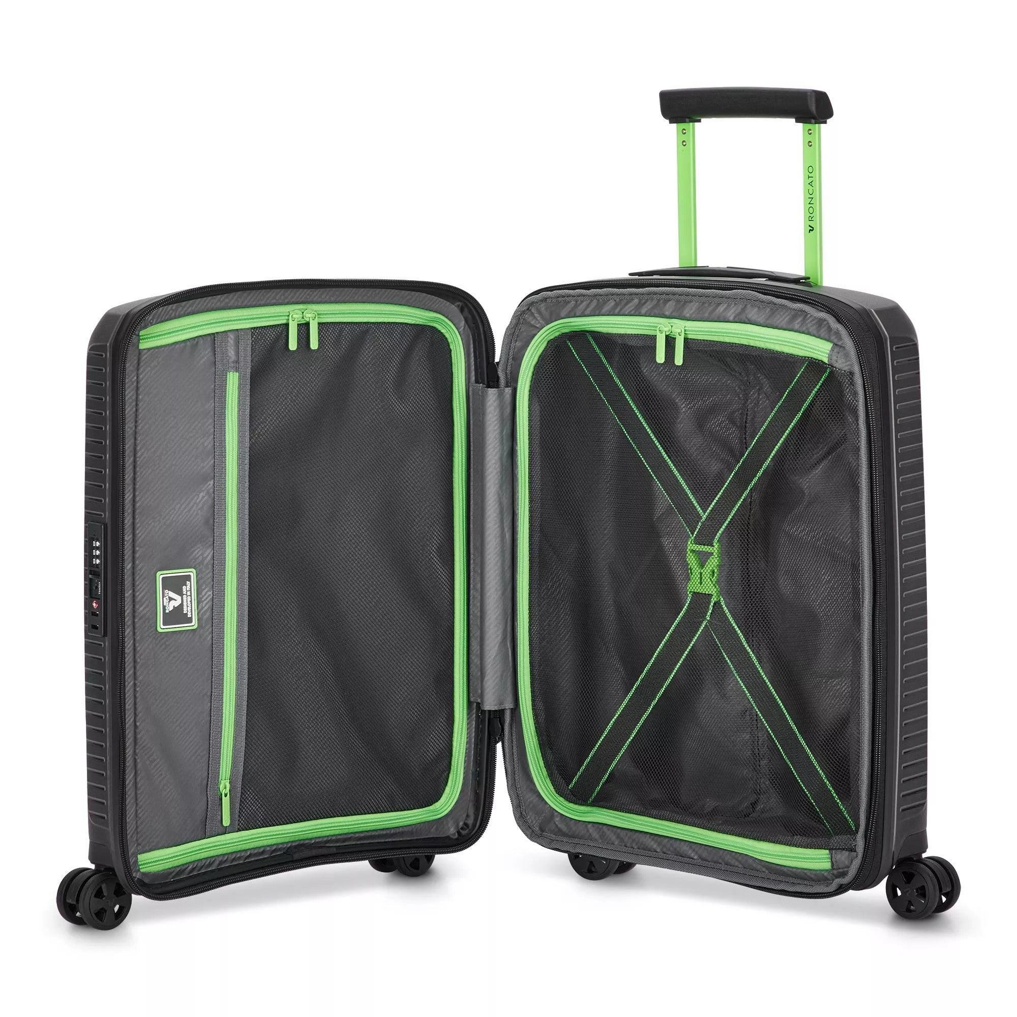 Roncato trolley cabina in polipropilene "Arcade" Nero 418403.01 NERO
