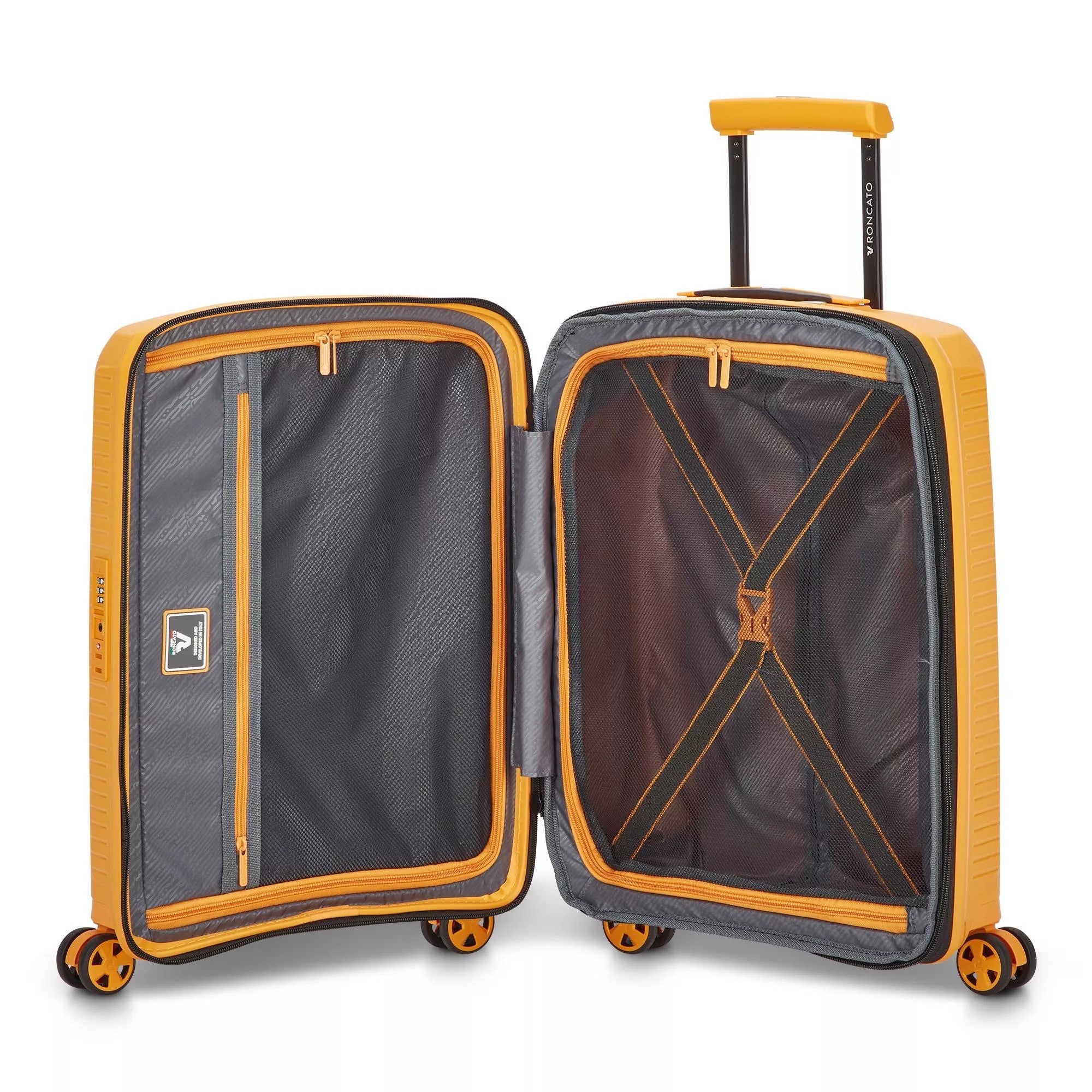 Roncato trolley cabina in polipropilene "Arcade" Giallo 418403.36 MIELE