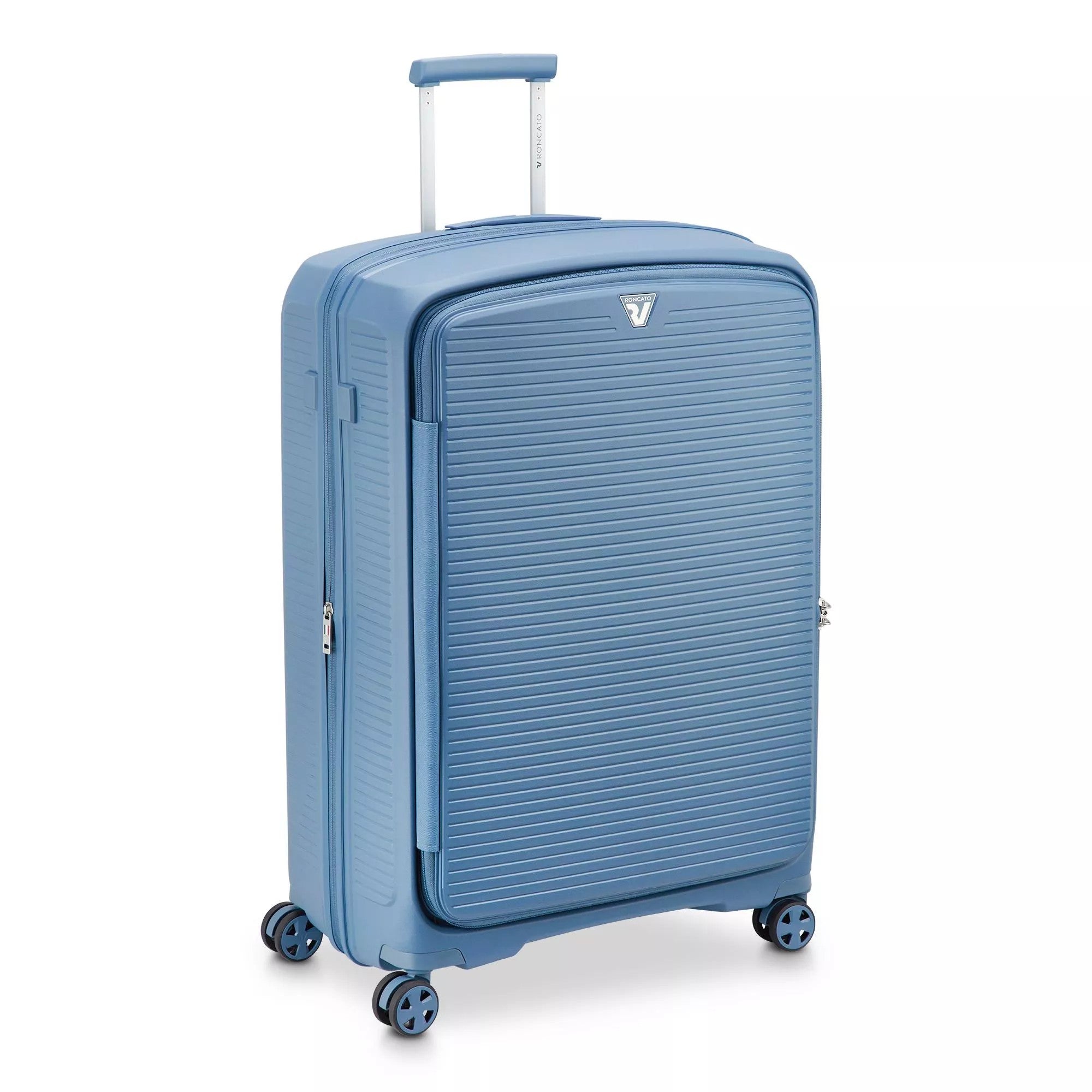 Roncato trolley grande in polipropilene "Arcade dlx" Azzurro 418411.33 AVIO