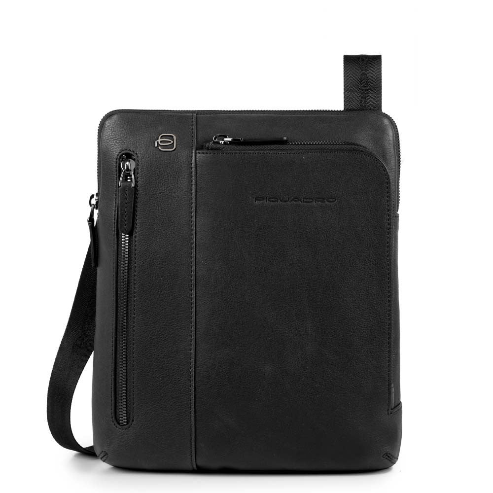 Piquadro borsello in pelle "Black Square" Nero CA1816B3.N