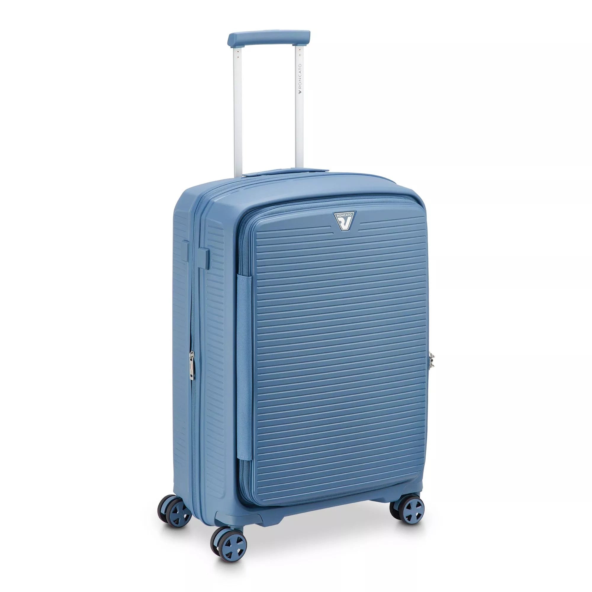 Roncato trolley medio in polipropilene "Arcade dlx" Azzurro 418412.33 AVIO