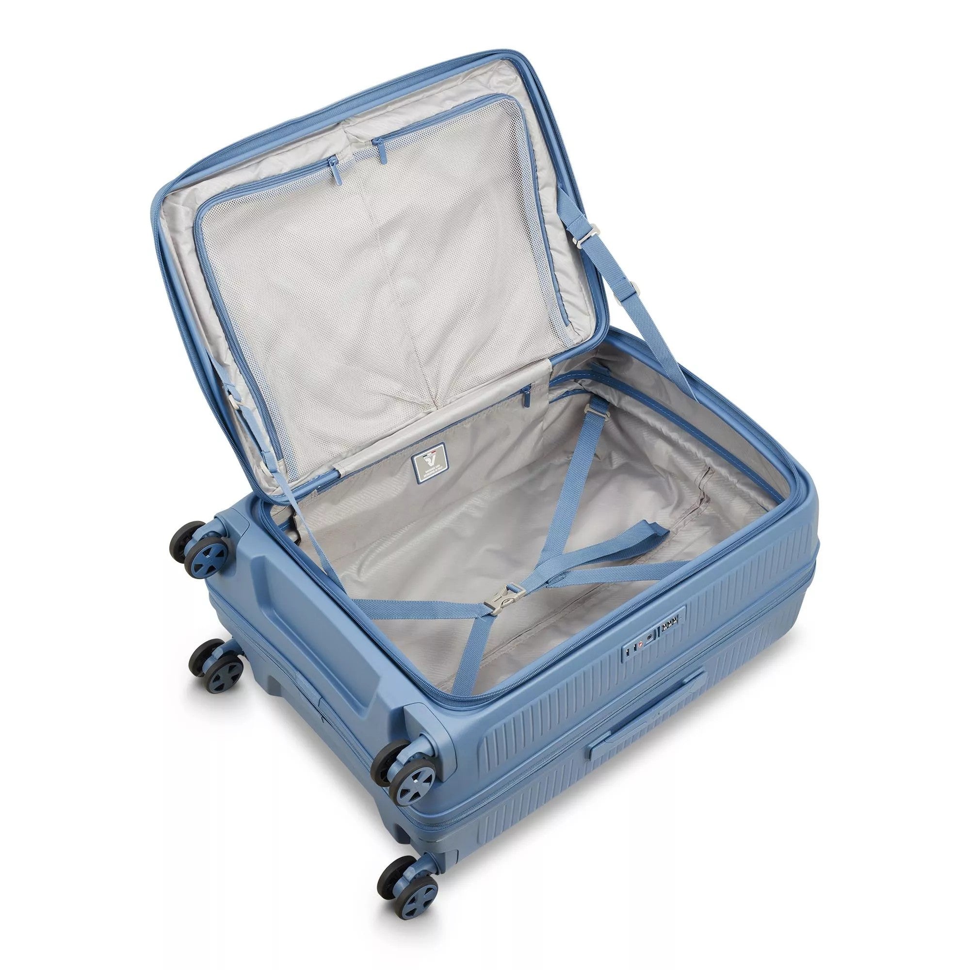 Roncato trolley medio in polipropilene "Arcade dlx" Azzurro 418412.33 AVIO