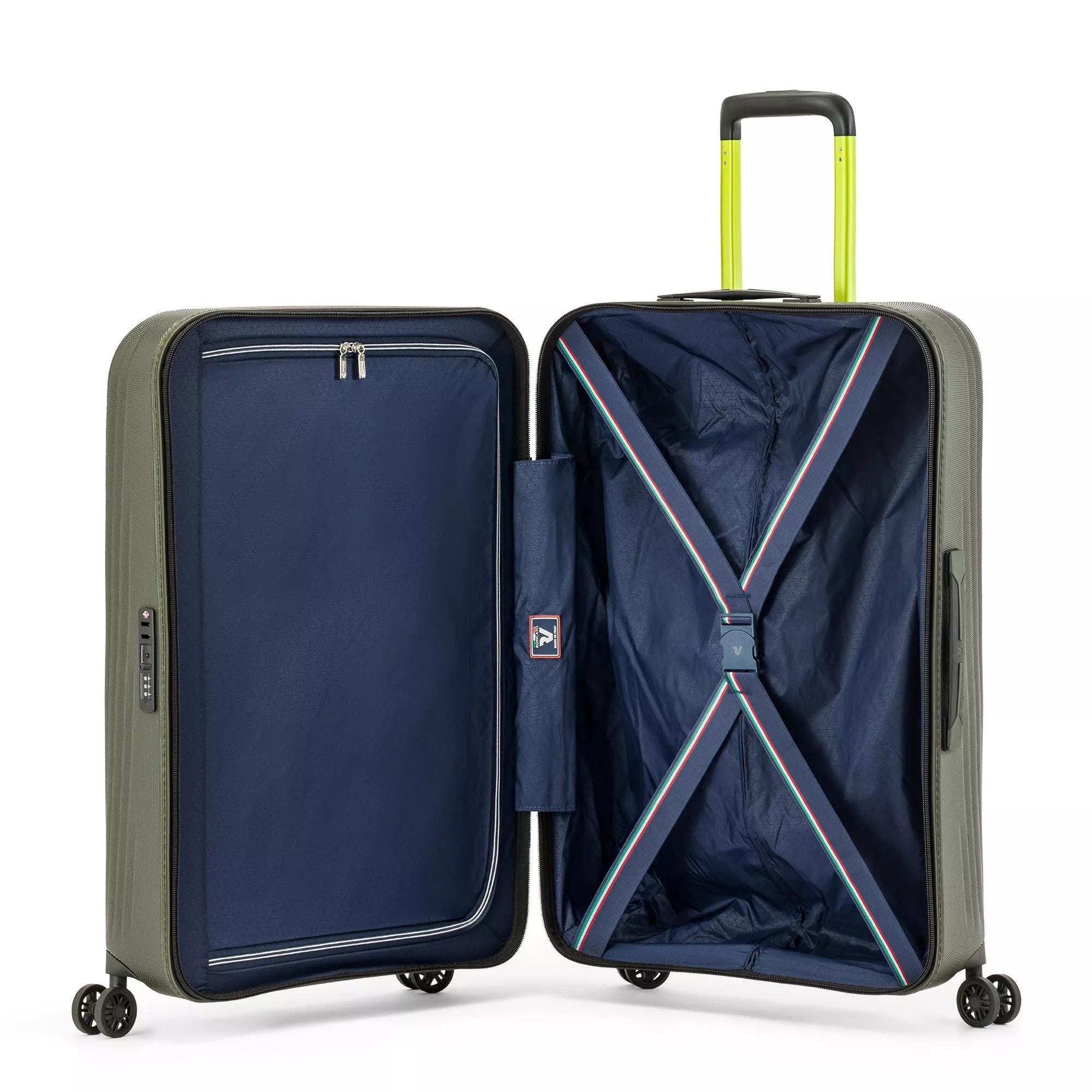 Roncato trolley medio in policarbonato "Gigalight" Verde 5665.4747 VERDE MILITARE