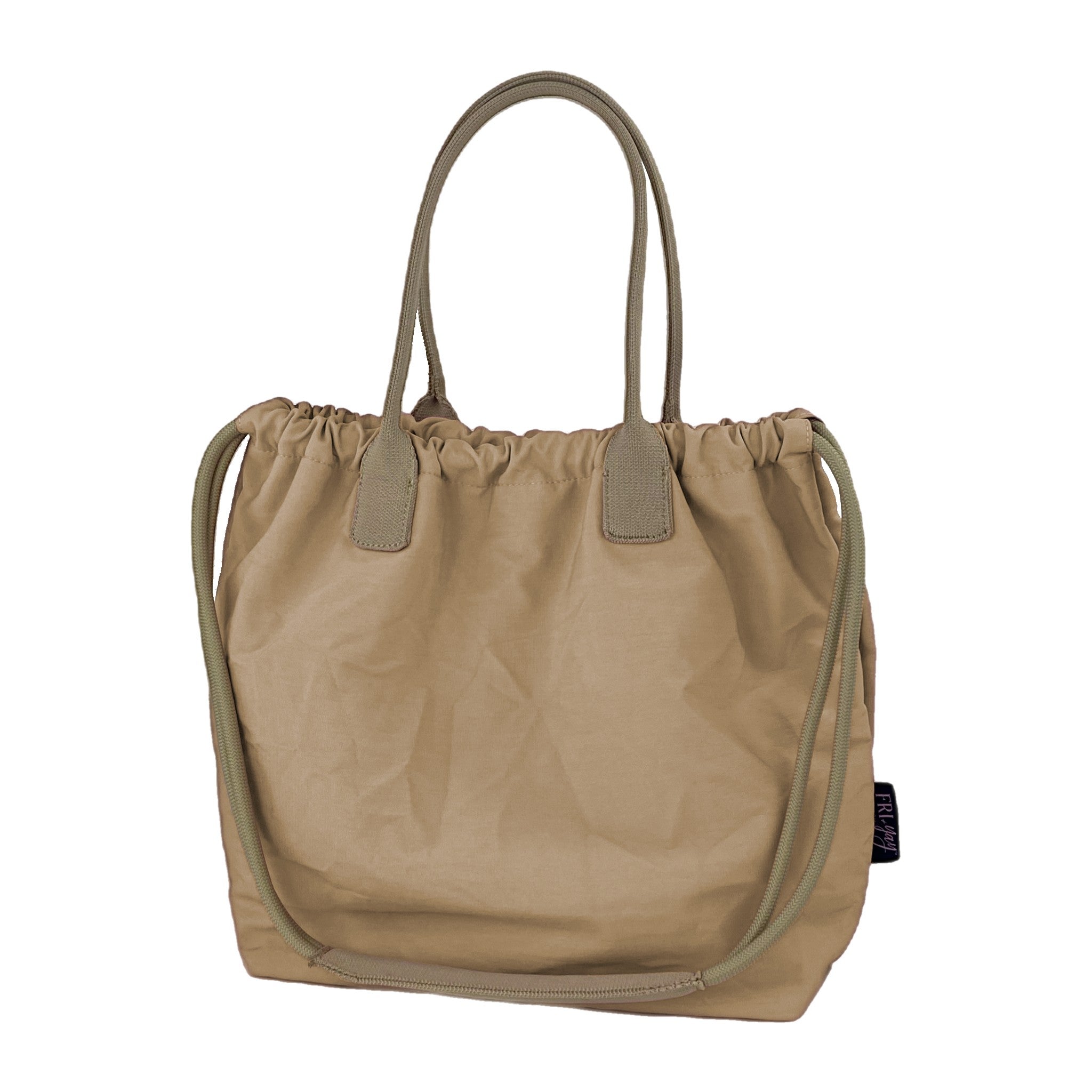 Fri-Yay borsa shopping in tessuto "Sveva" Beige SVEVA CRUMPLED.1396