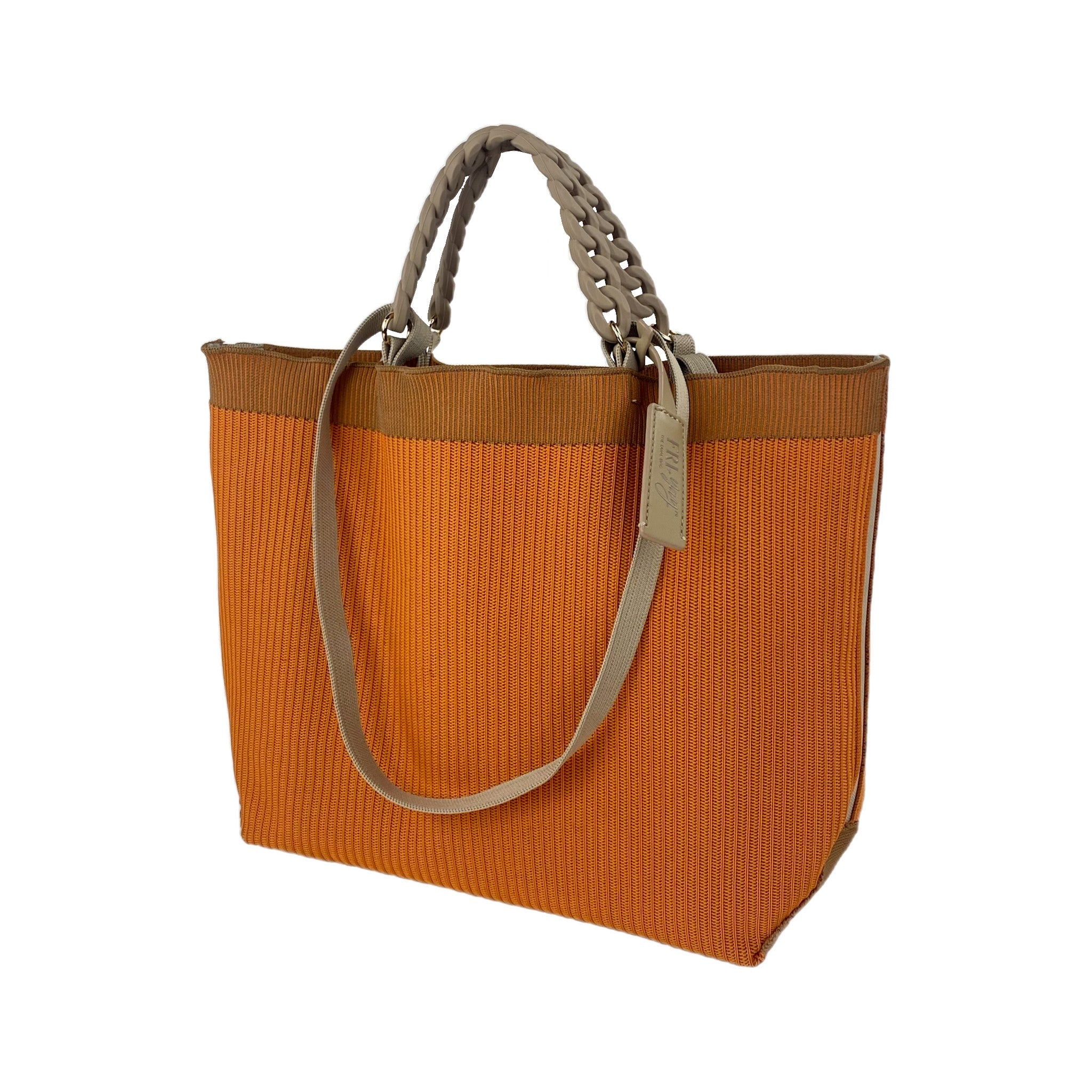 Fri-Yay borsa shopping in tessuto "MN" Arancione MN BAG.1337