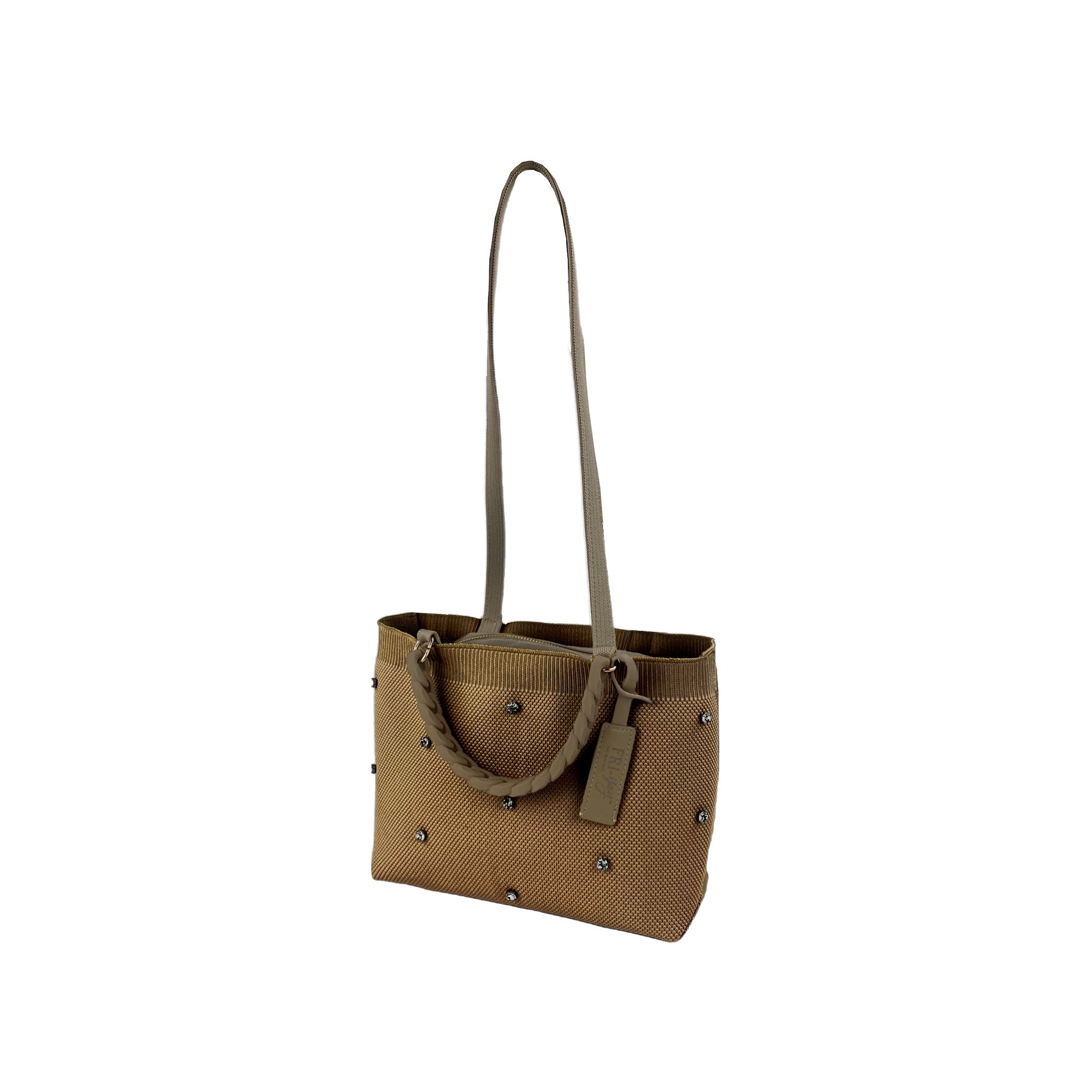 Fri-Yay borsa shopping in tessuto "MNs" Beige MNS.1353