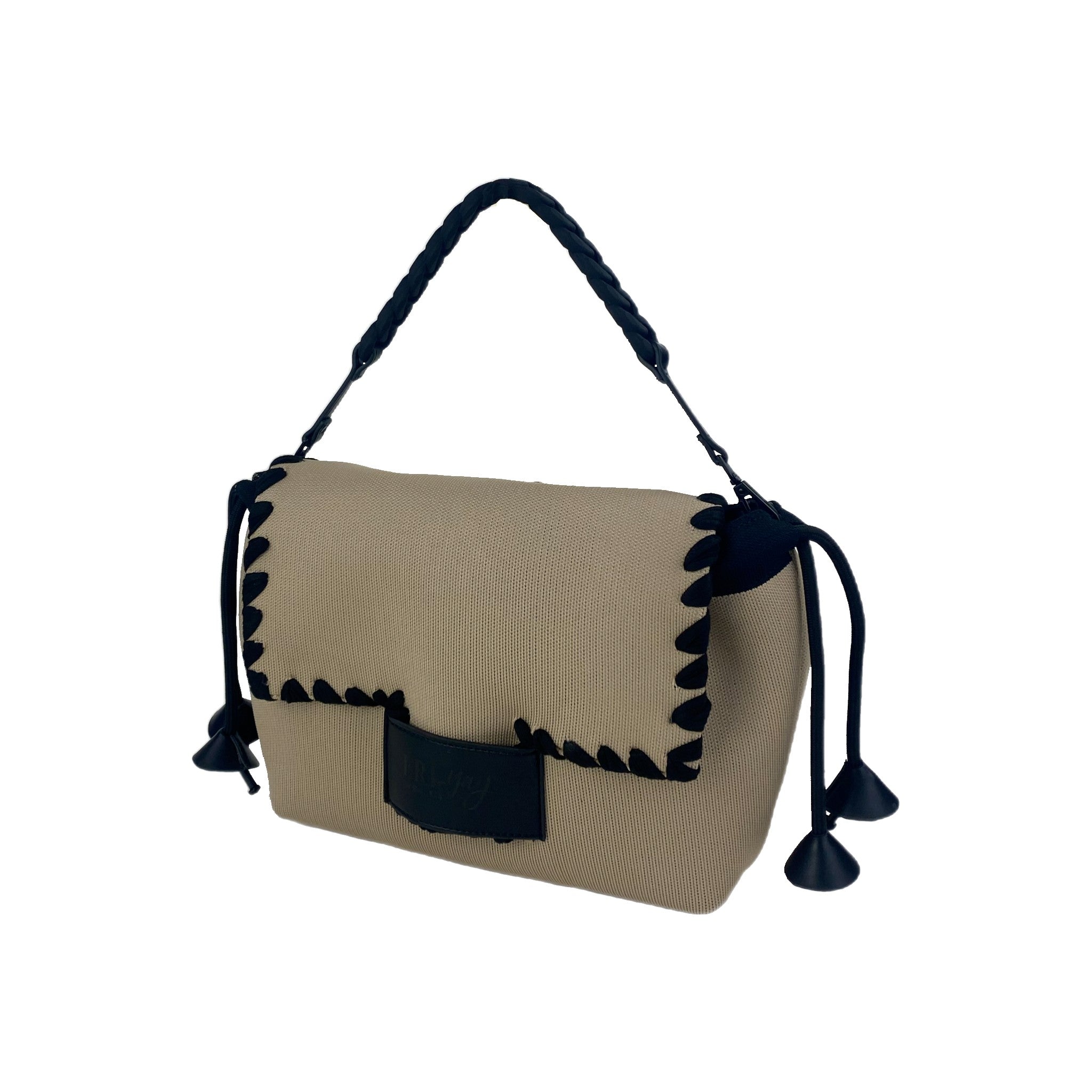 Fri-Yay borsa a spalla reversibile in tessuto "Silvia" Beige SILVIA.1363