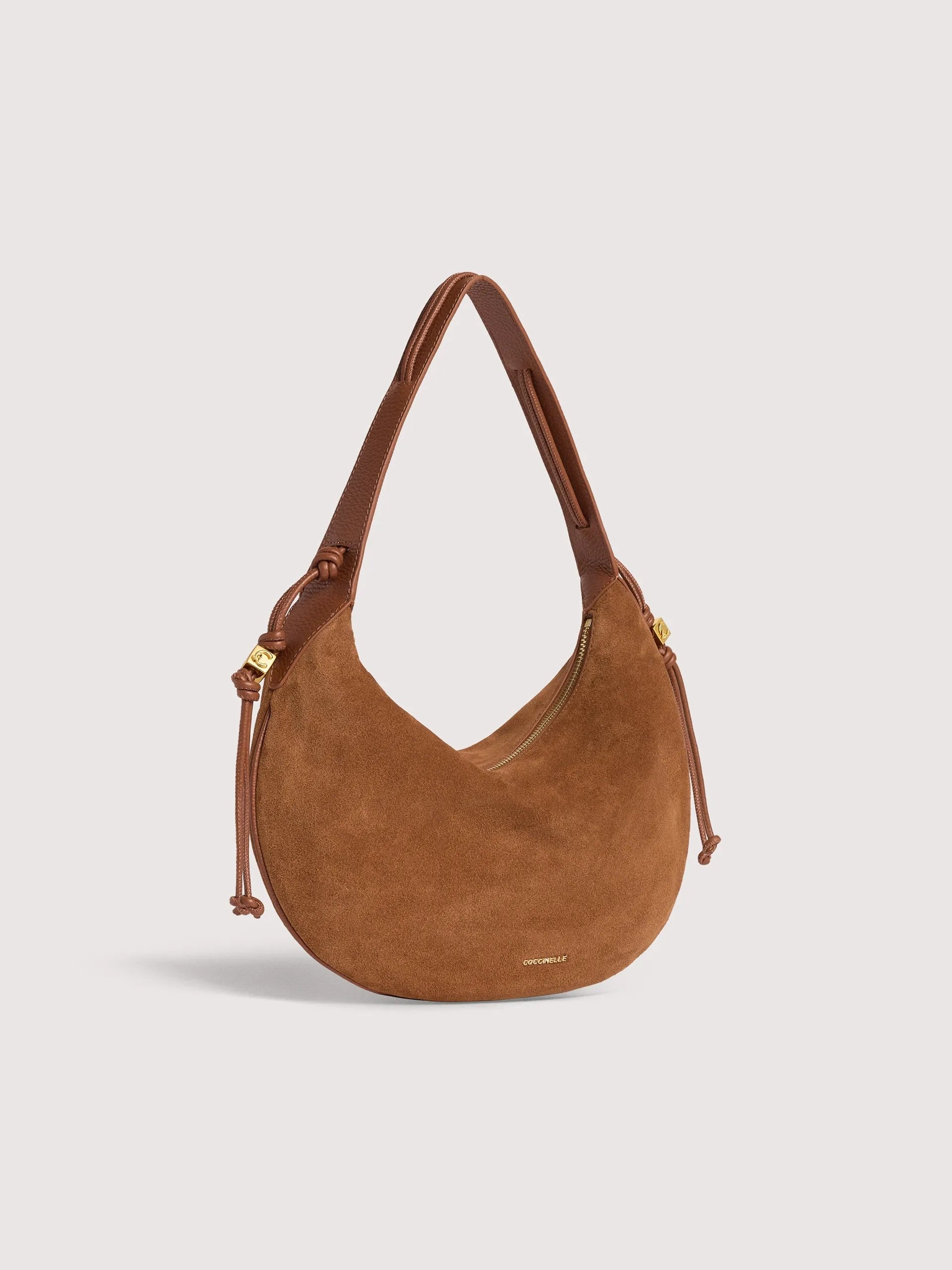 Coccinelle borsa a spalla in camoscio "Thess" Cuoio E1VCB130201.W11 COGNAC