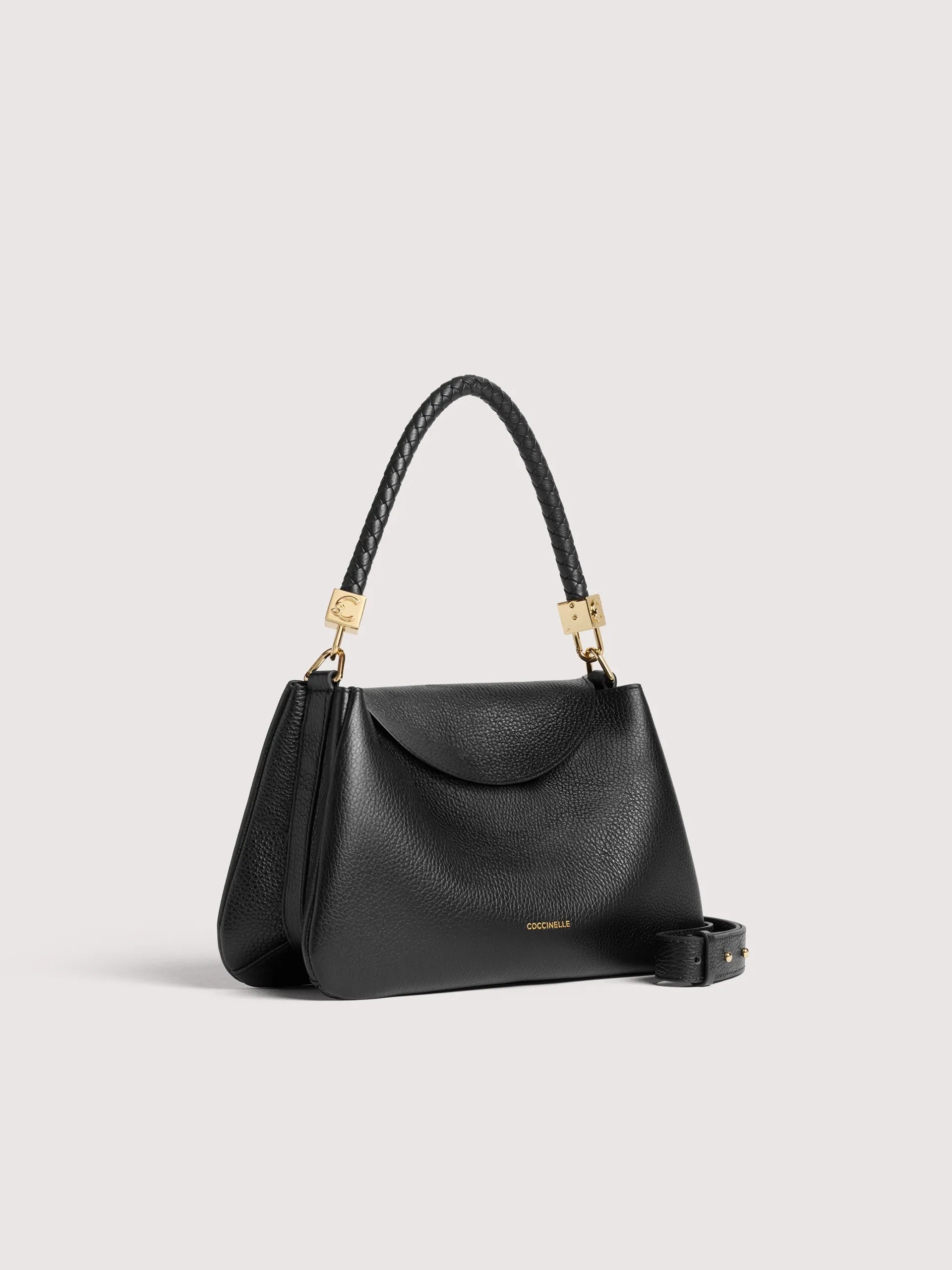 Coccinelle borsa a mano in pelle "Tiggy" Nero E1VCK180201.001 NOIR